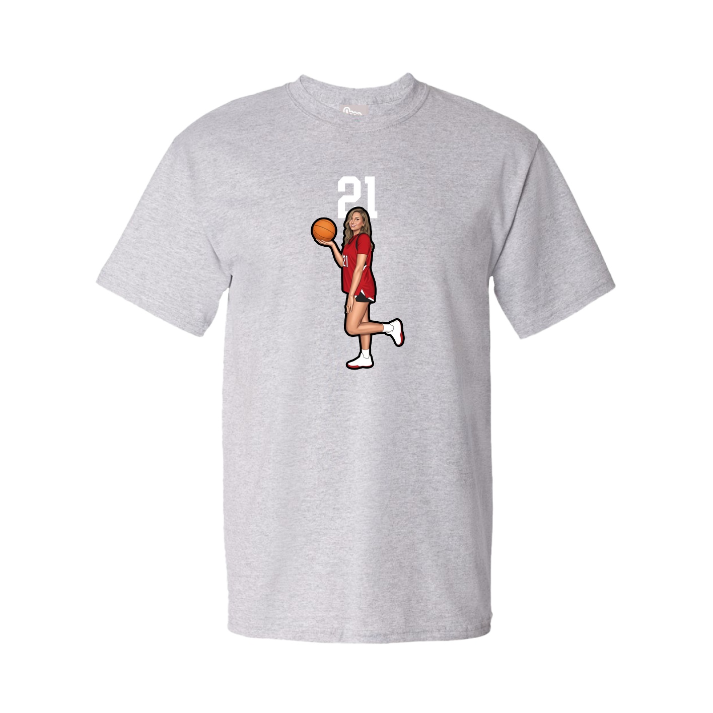 Tee — Number Top in Grey