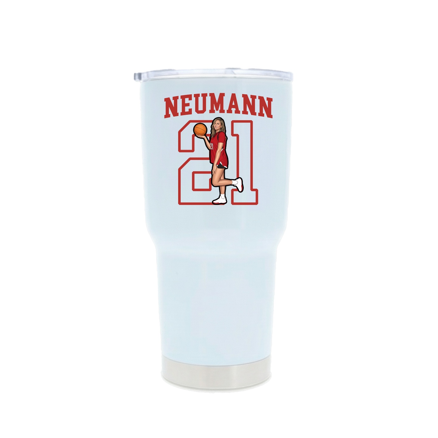 30oz Stainless Steel Tumbler — Shirsey in White