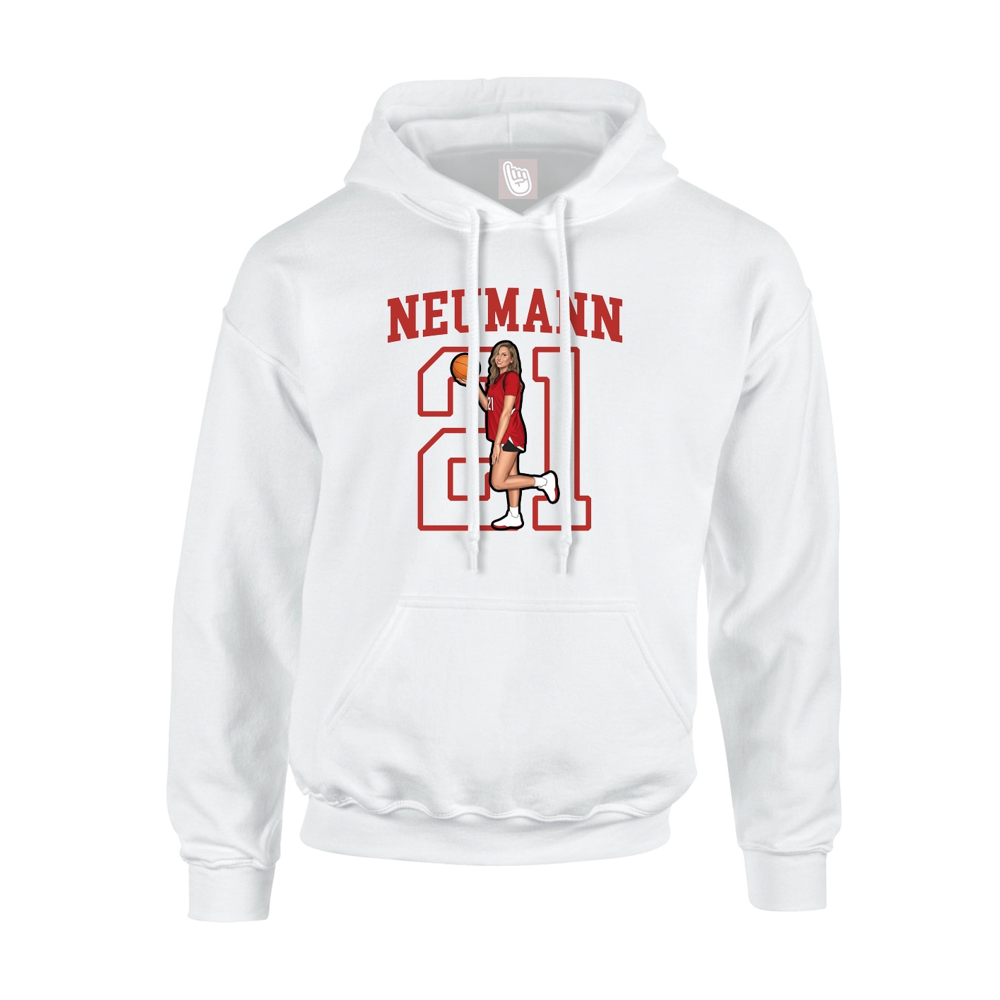 Hoodie — Shirsey in White