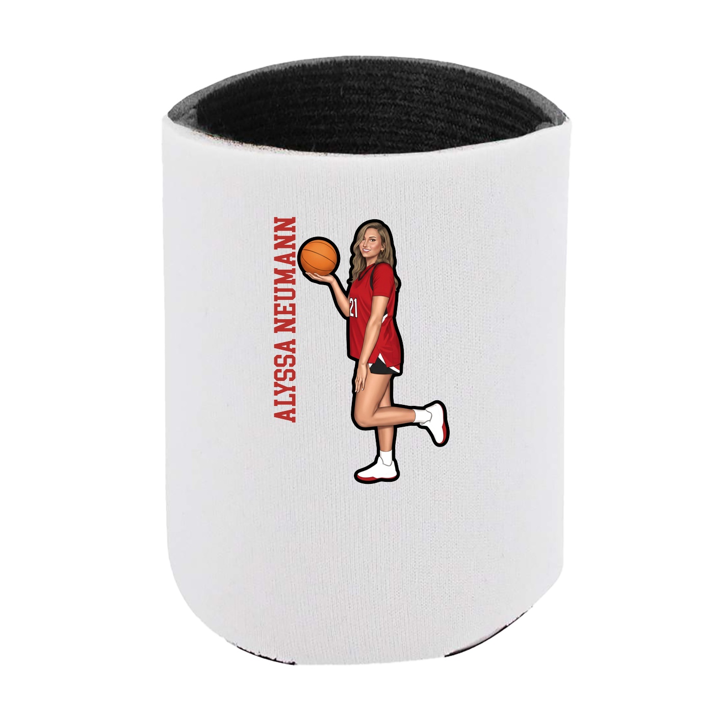 Can Holder — Name Vertical in White