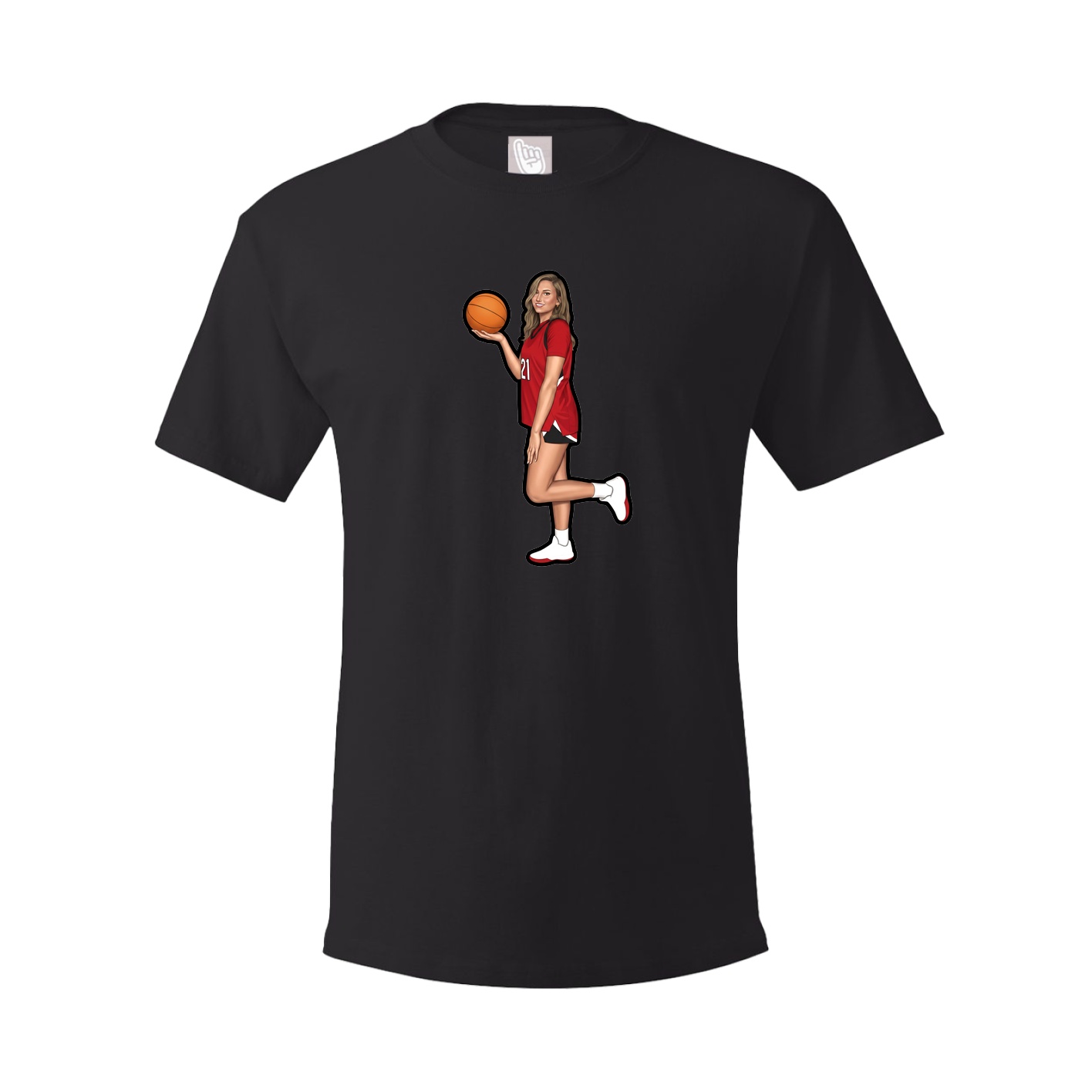 Tee — Name Vertical in Black