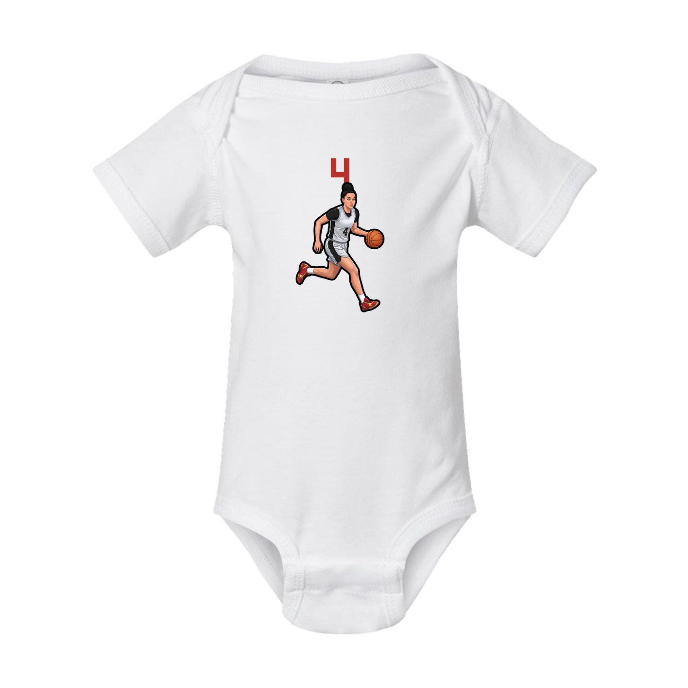 Baby Onesie — Number Top in White