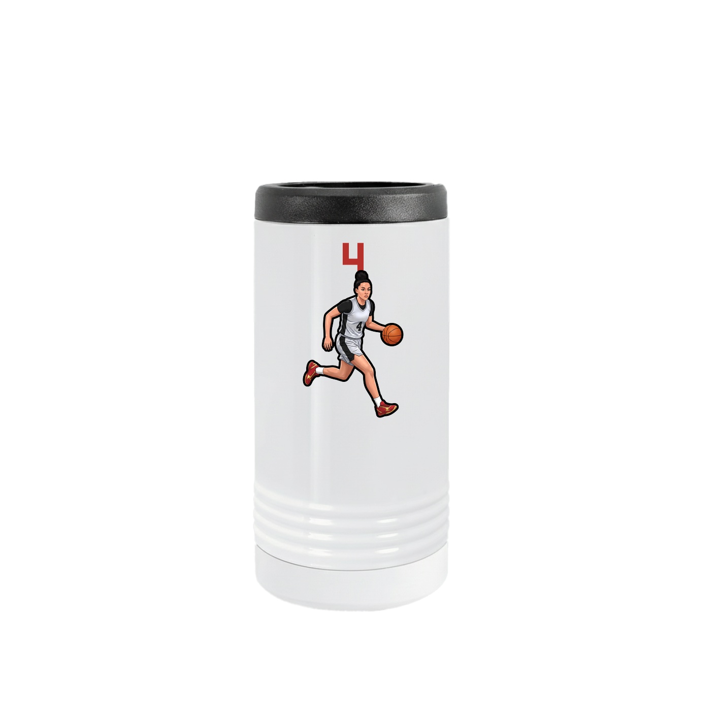 Slim Beverage Holder — Number Top in White