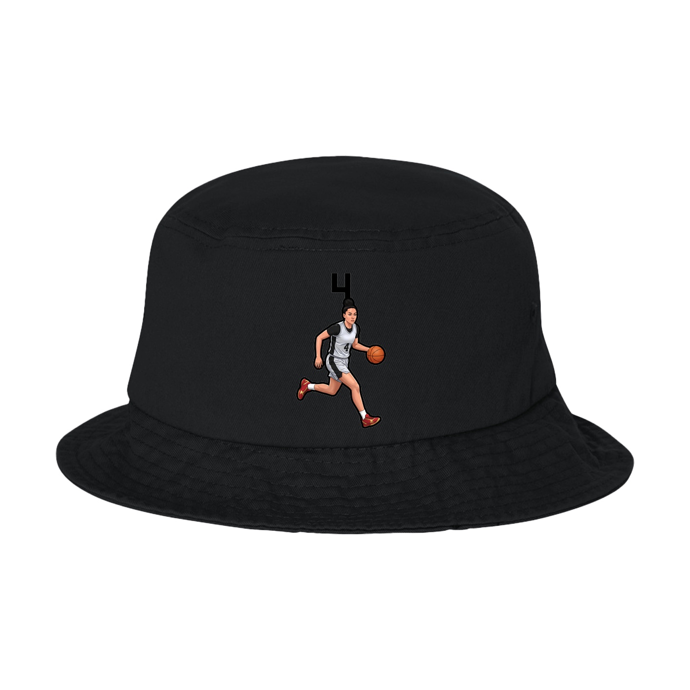 Bucket Cap — Number Top in Black