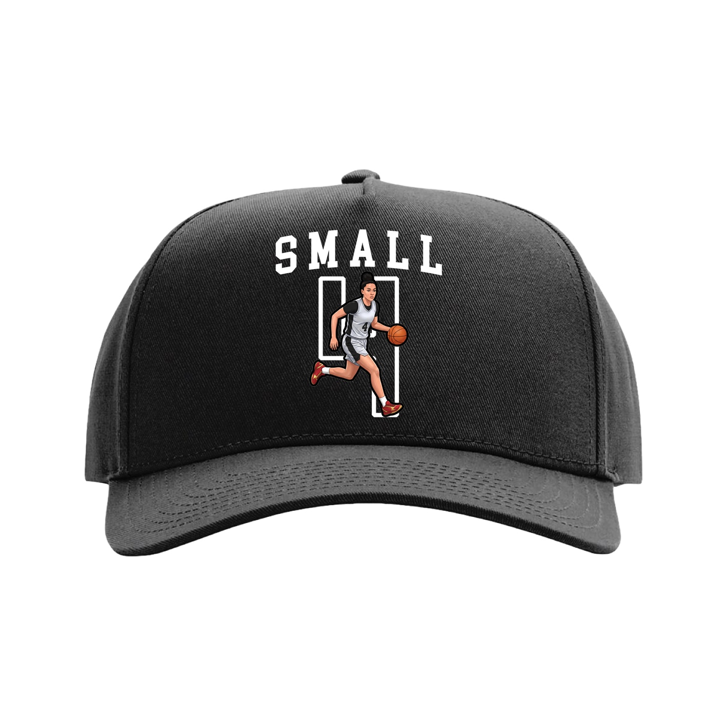Full Fabric Five-Panel Champ Cap — Shirsey in Black