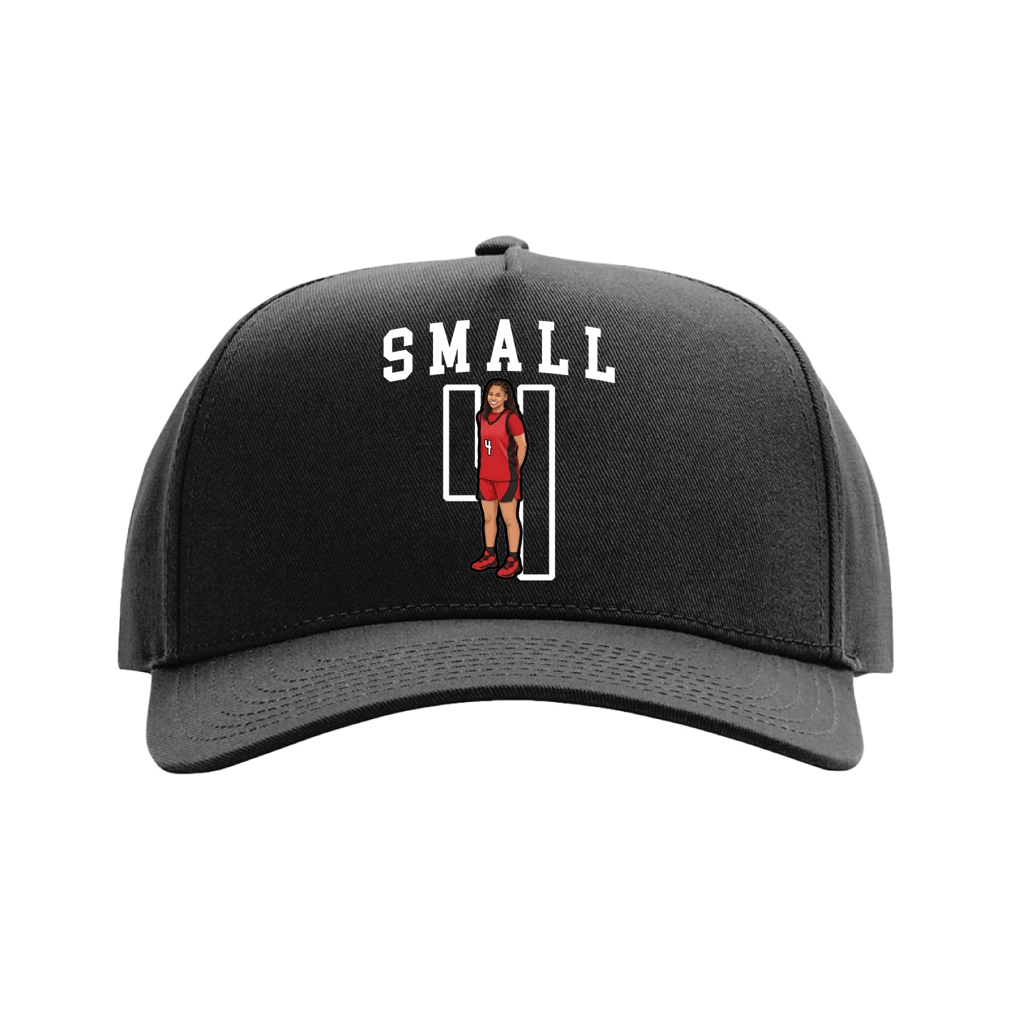 Full Fabric Five-Panel Champ Cap — Shirsey in Black