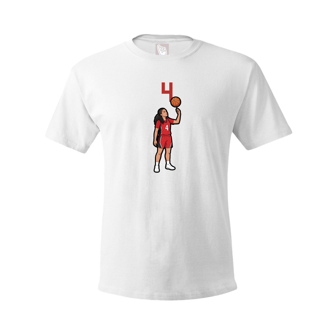 Tee — Number Top in White