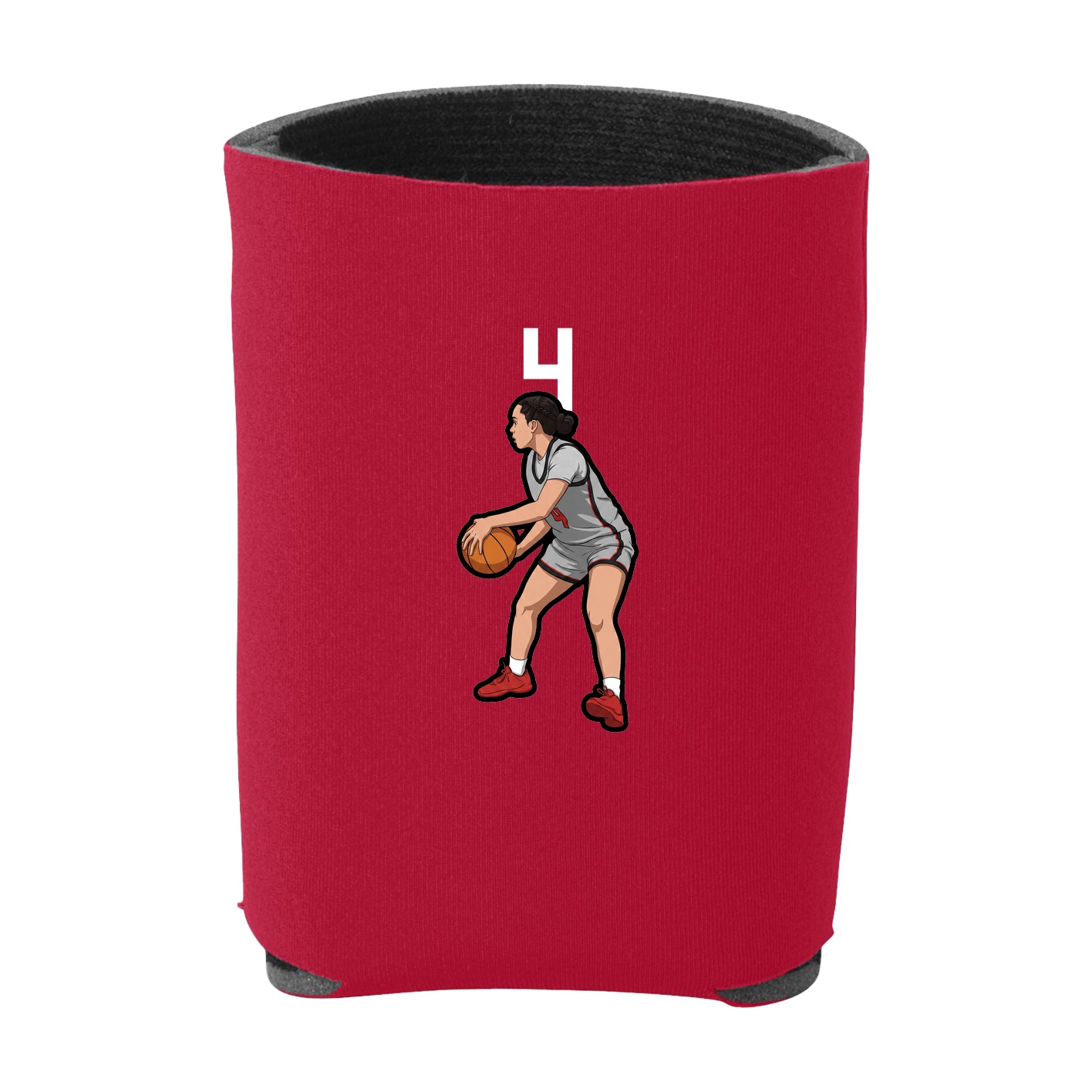 Can Holder — Number Top in Red