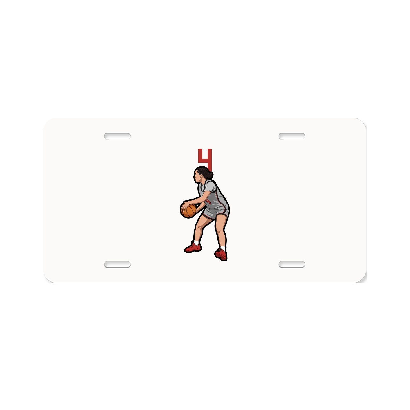 License Plate — Number Top in Classic