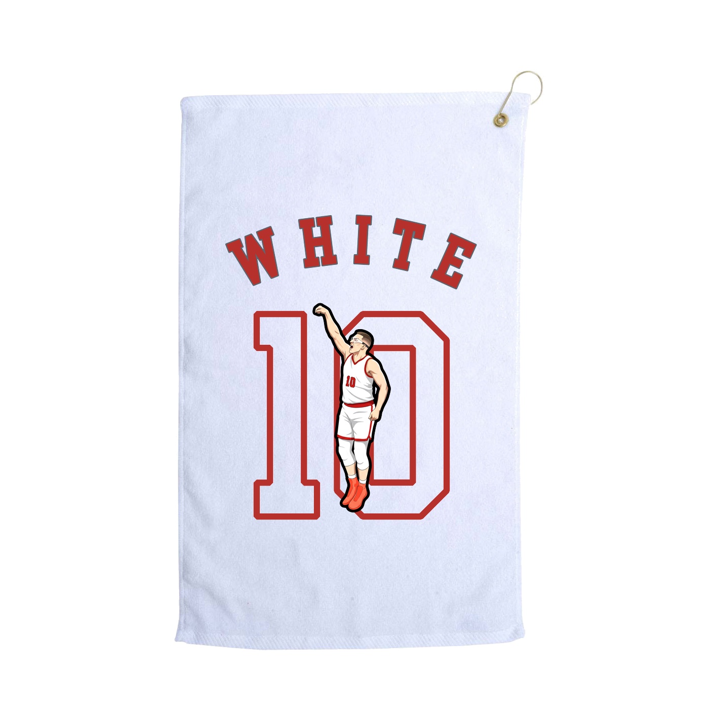 Golf Towel — Shirsey Arch in White