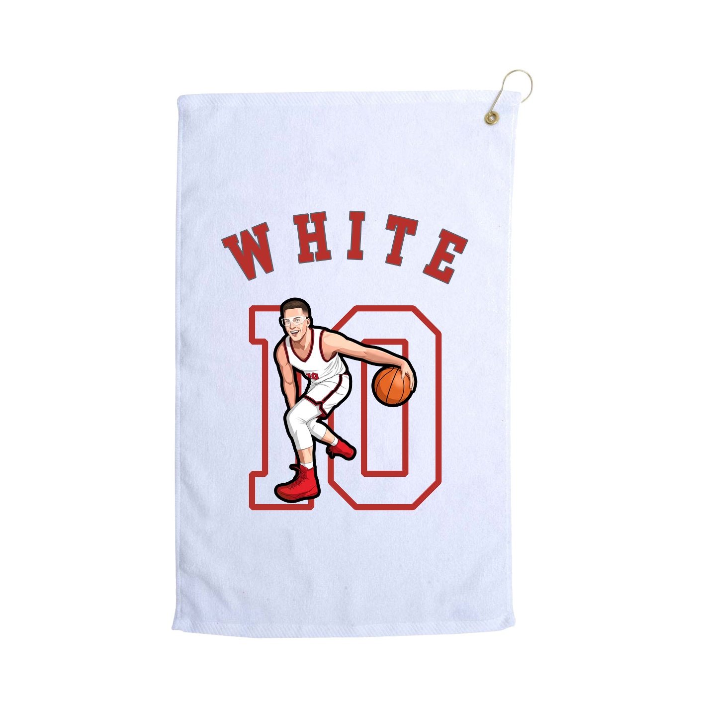 Golf Towel — Shirsey Arch in White