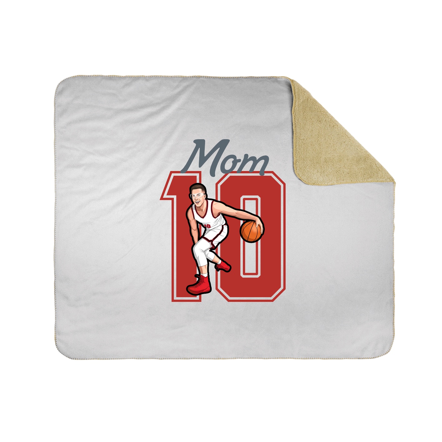 Throw Blanket — Mothers Day Shirsey in White
