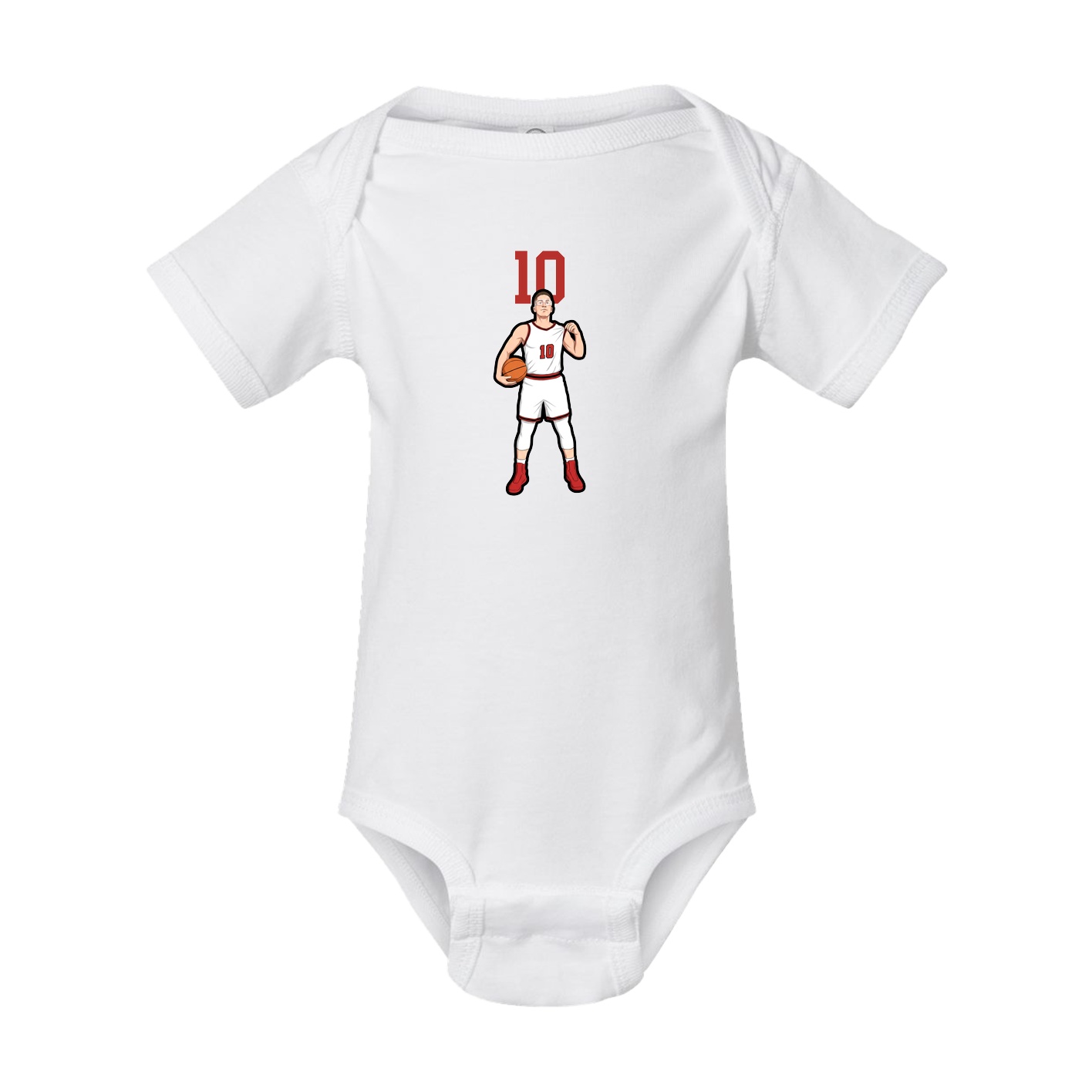 Baby Onesie — Number Top in White
