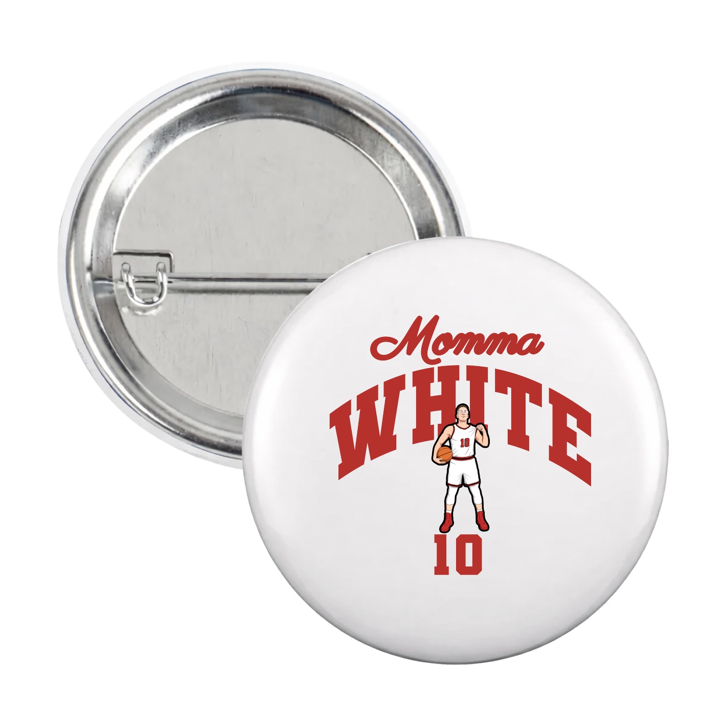 Game Day Button — Mothers Day Arch in White
