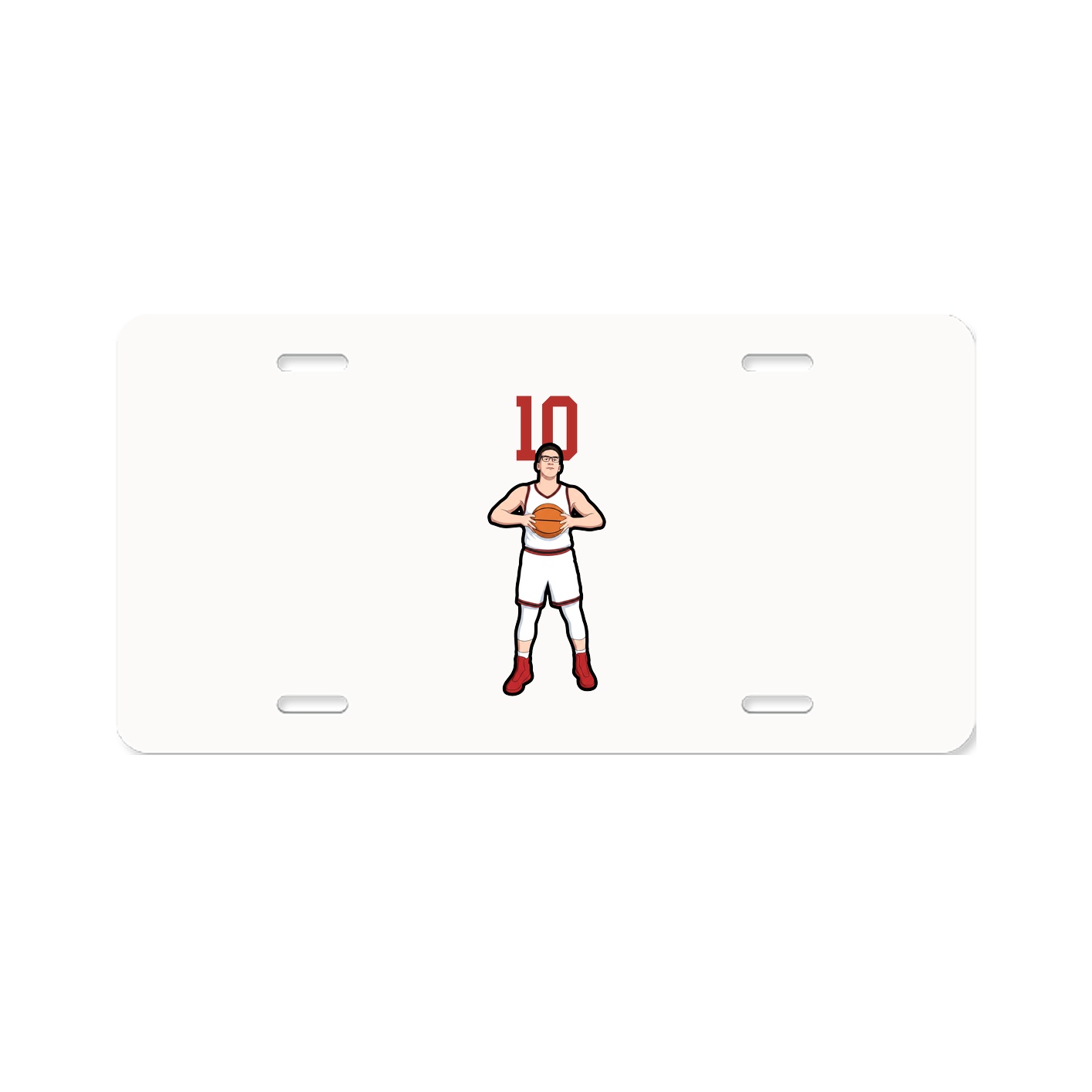 License Plate — Number Top in Classic