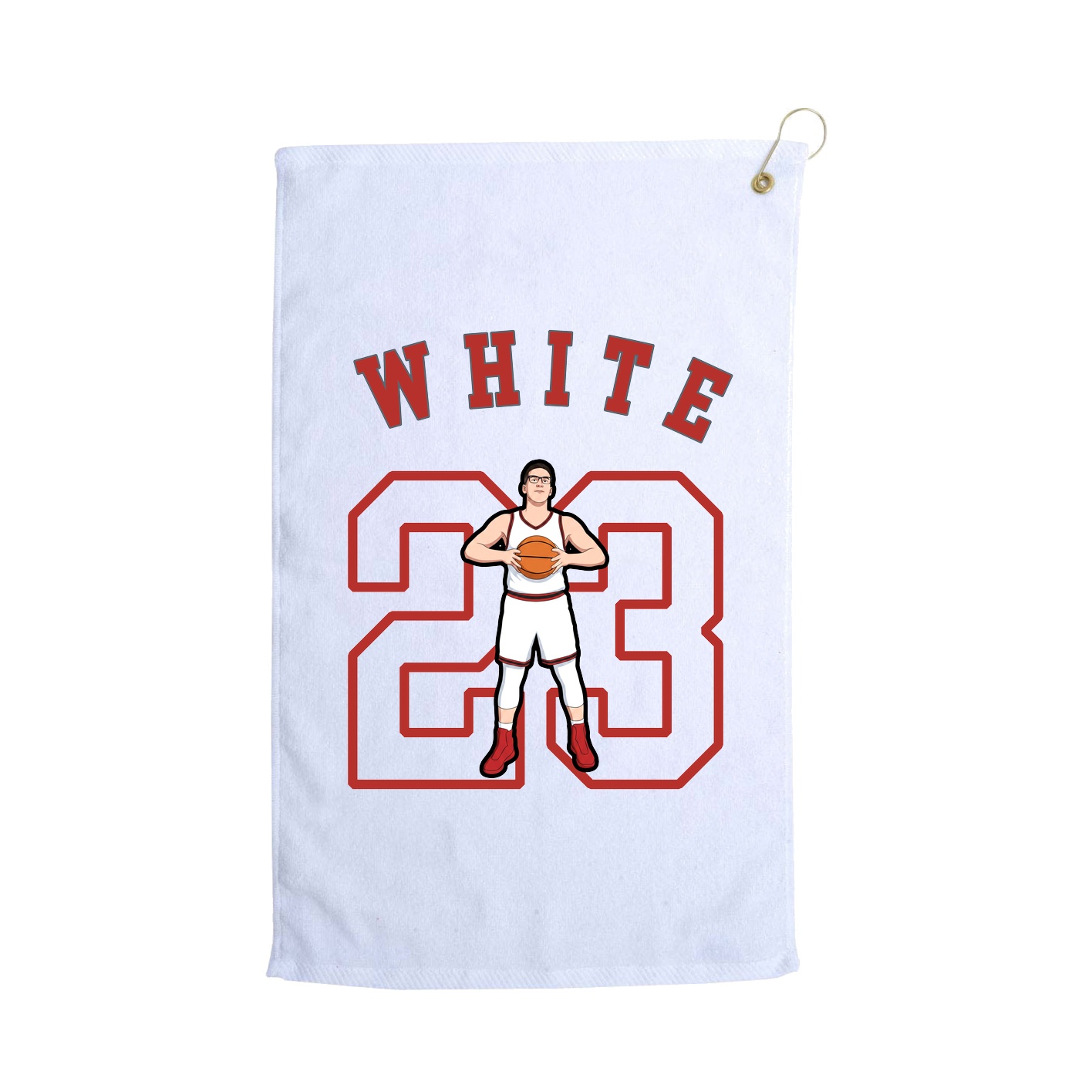 Golf Towel — Shirsey Arch in White