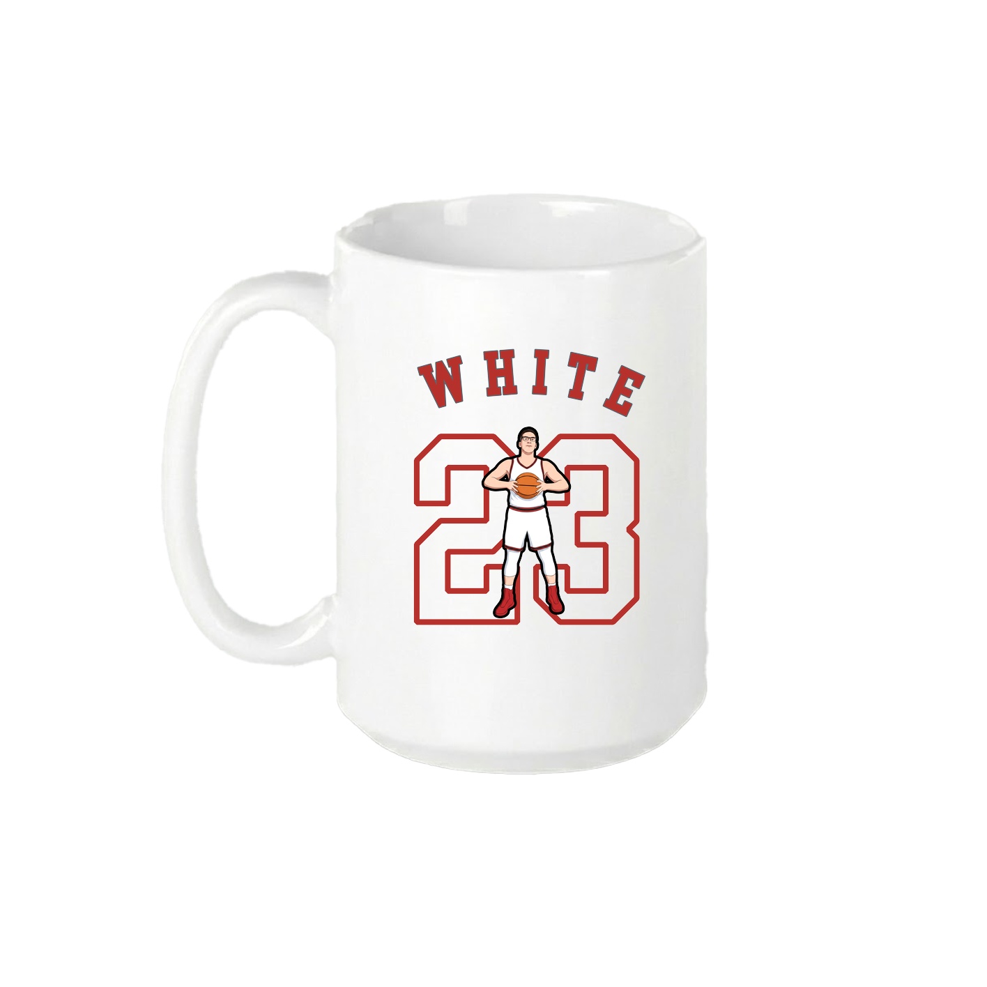 15oz Coffee Mug — Shirsey Arch in White