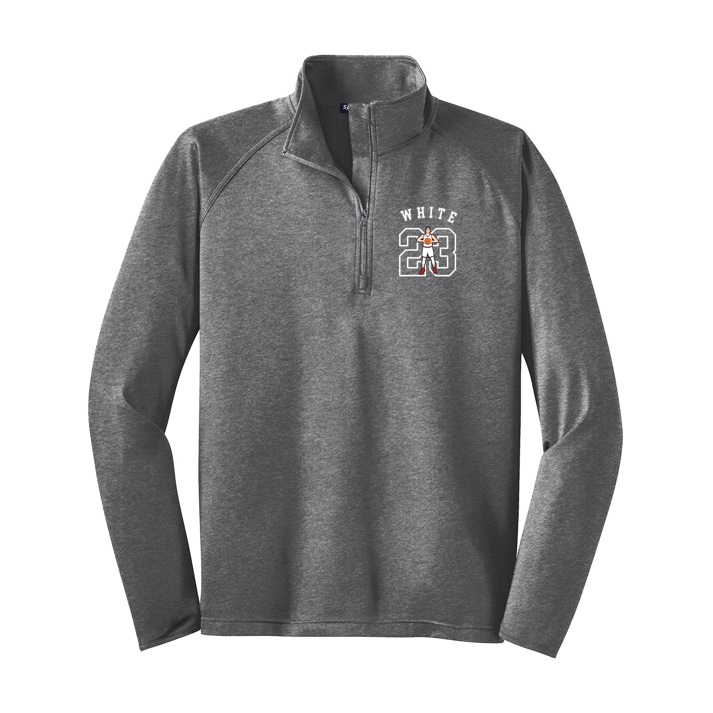 Q-Zip Pullover — Shirsey Arch in Grey
