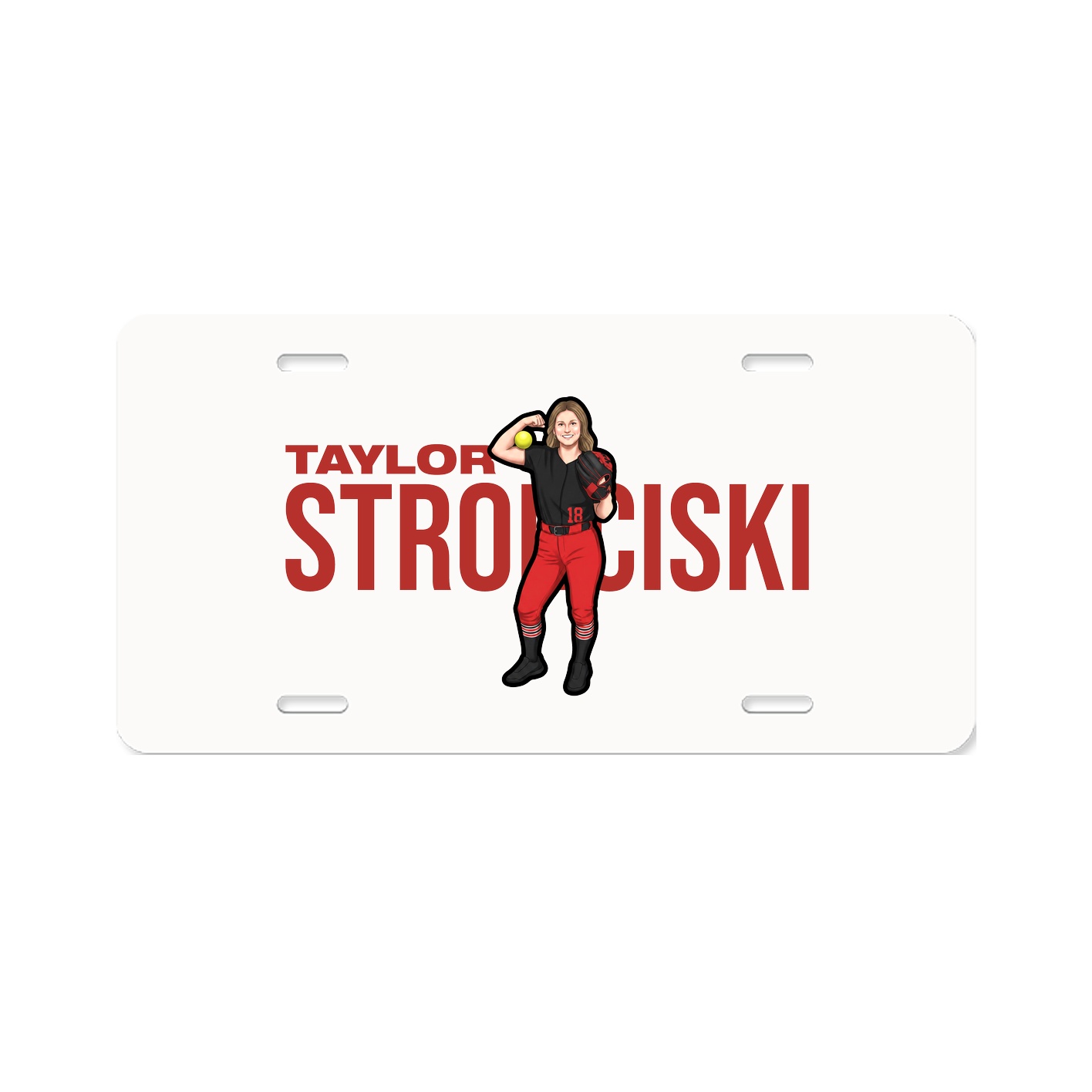 License Plate — Player Name in Classic