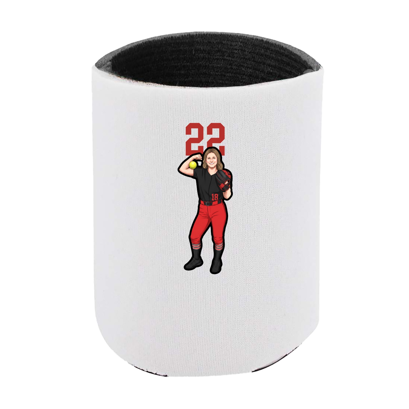 Can Holder — Number Top in White