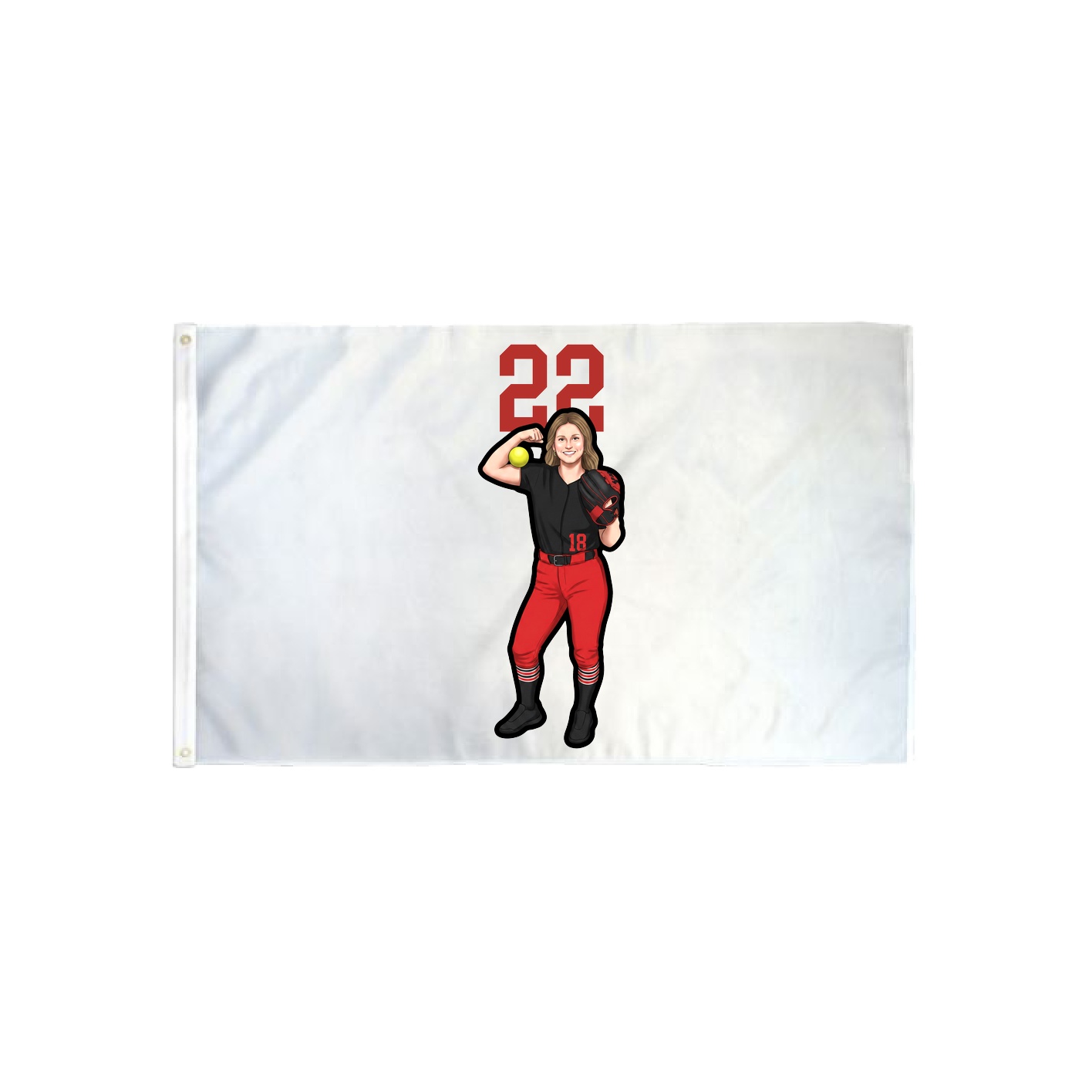 3x5 Flag — Number Top in Classic