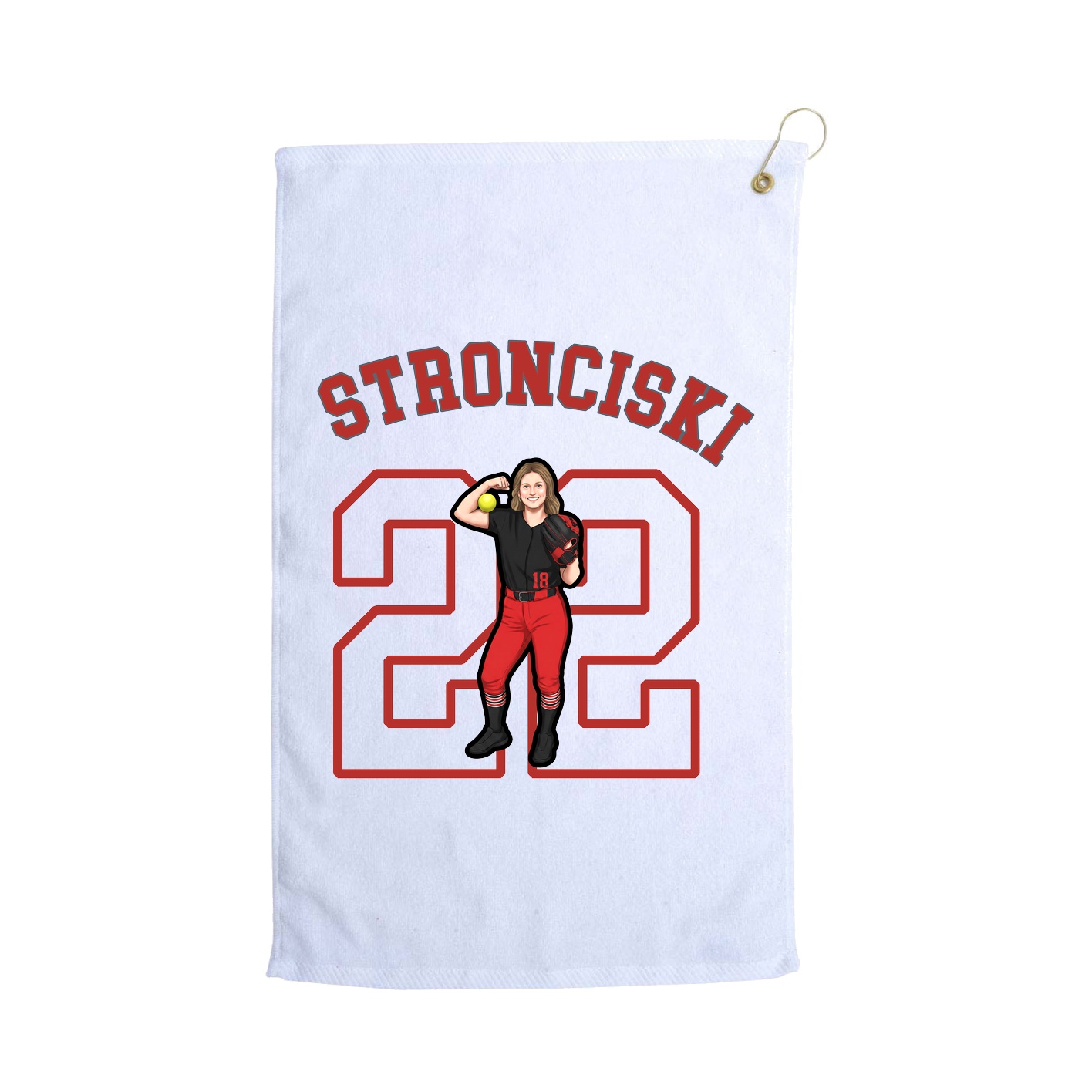 Golf Towel — Shirsey Arch in White