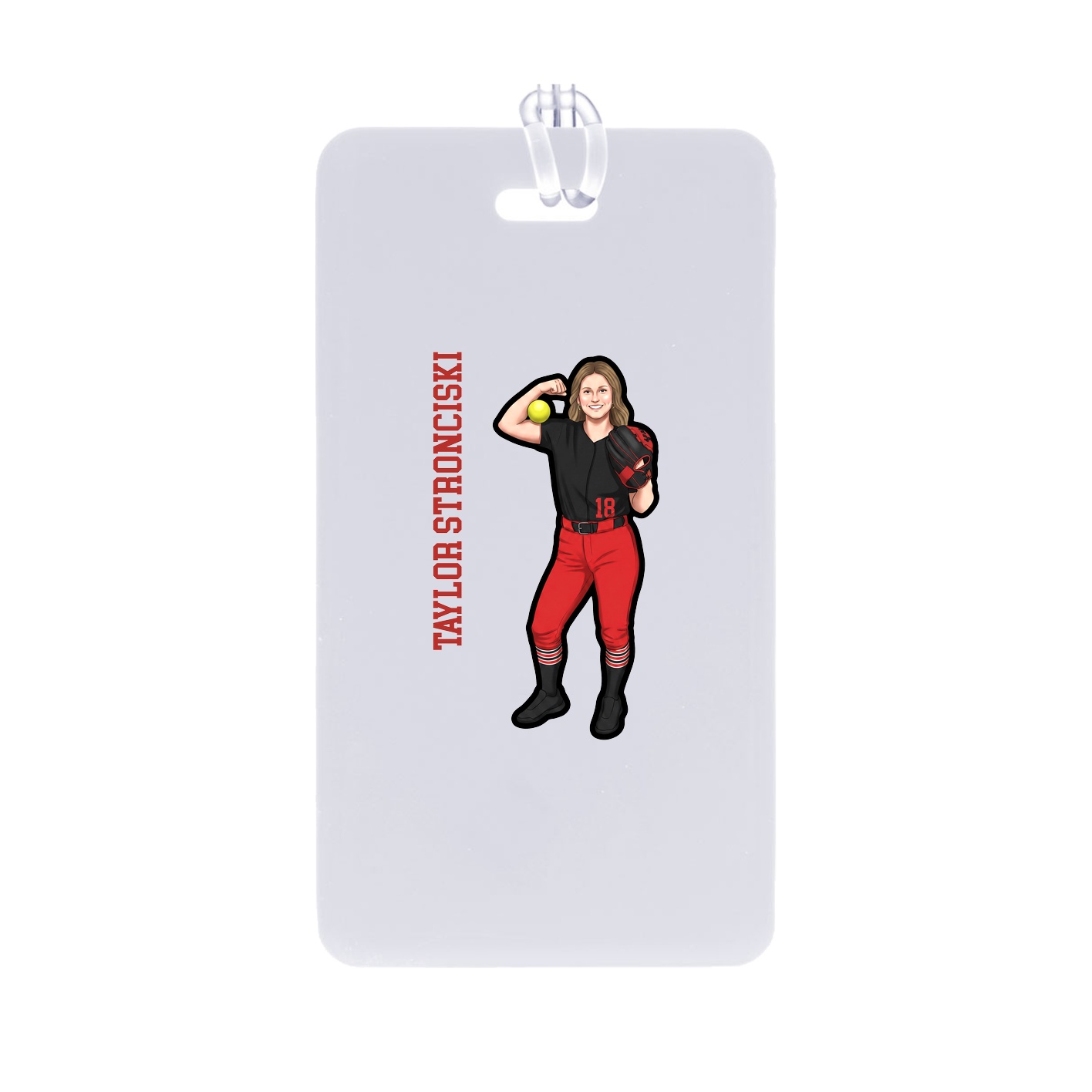 Bag Tag — Name Vertical in Classic