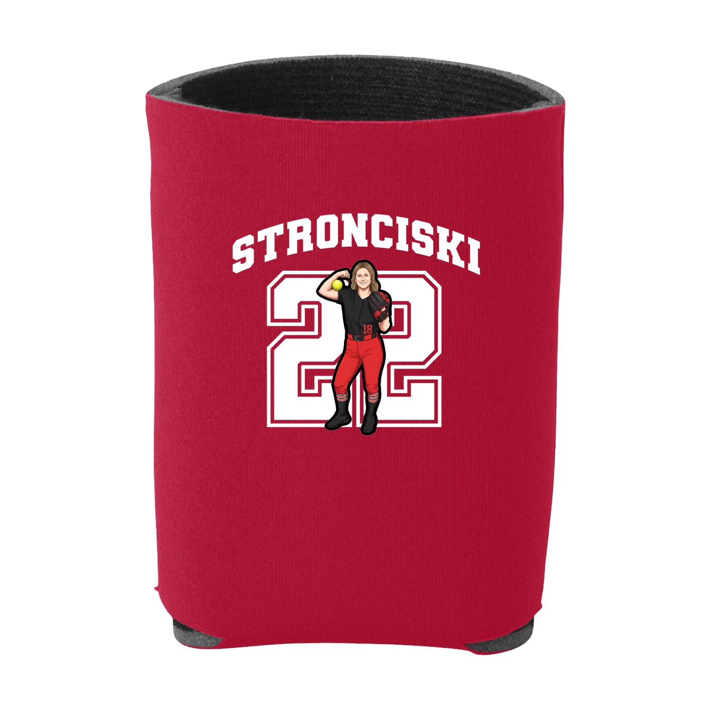 Can Holder — Number in Red