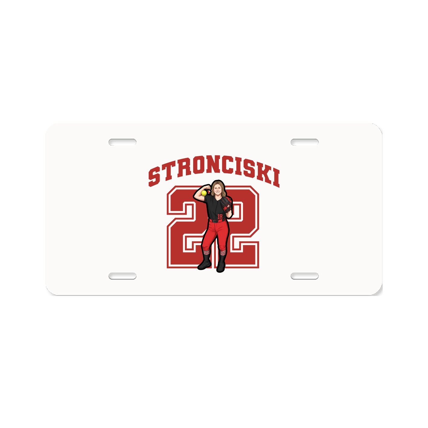 License Plate — Number in Classic