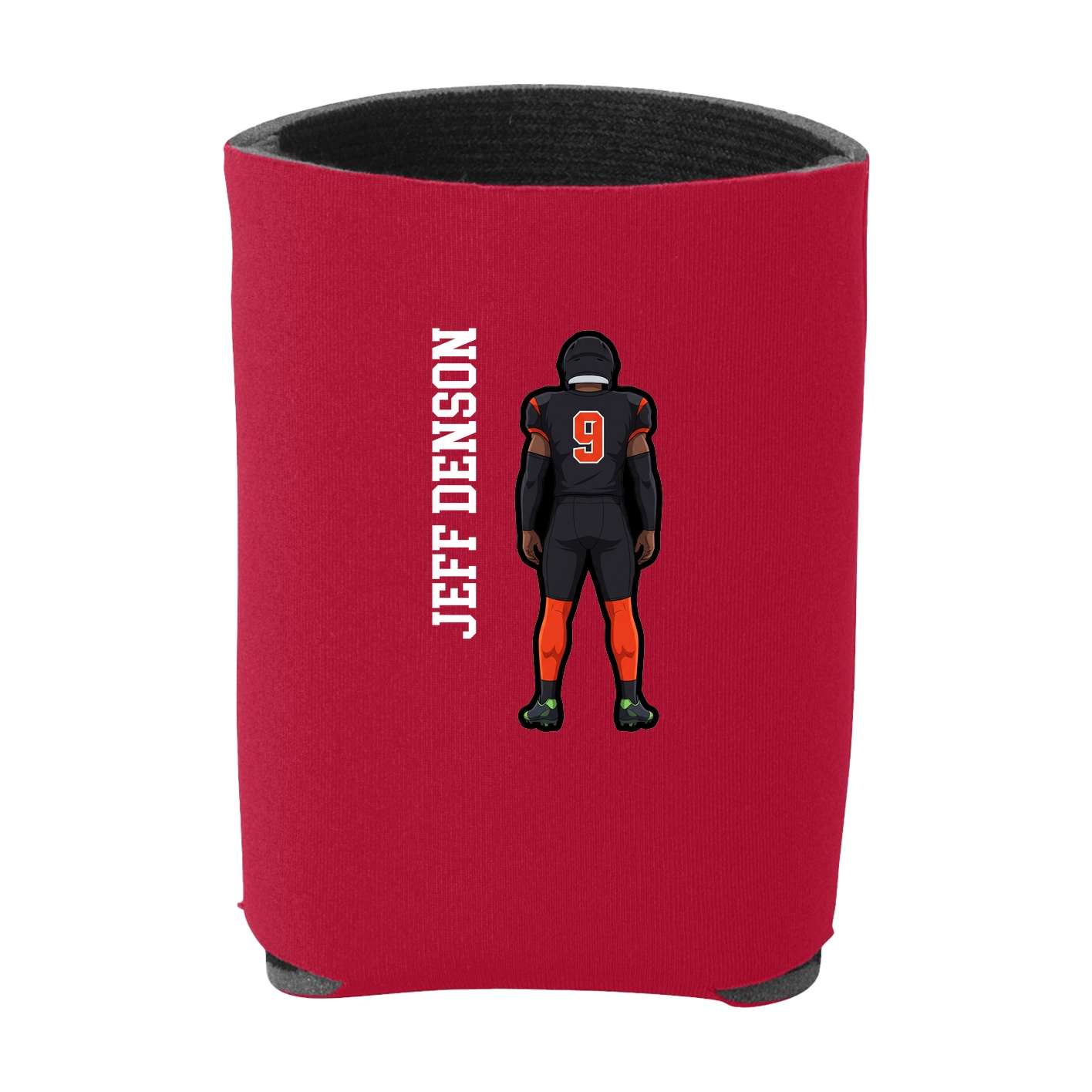 Can Holder — Name Vertical in Red