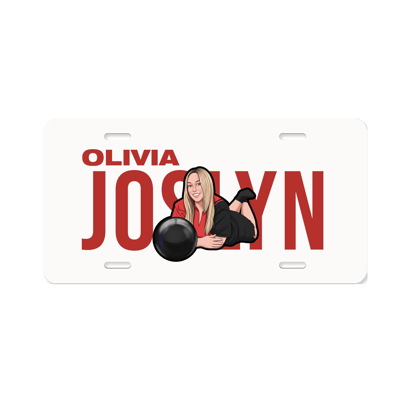 License Plate — Player Name in Classic