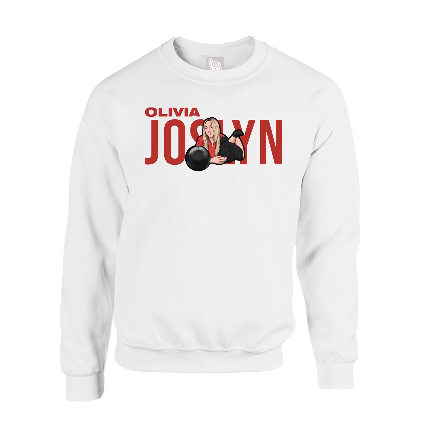 Fleece Crew — Player Name in White