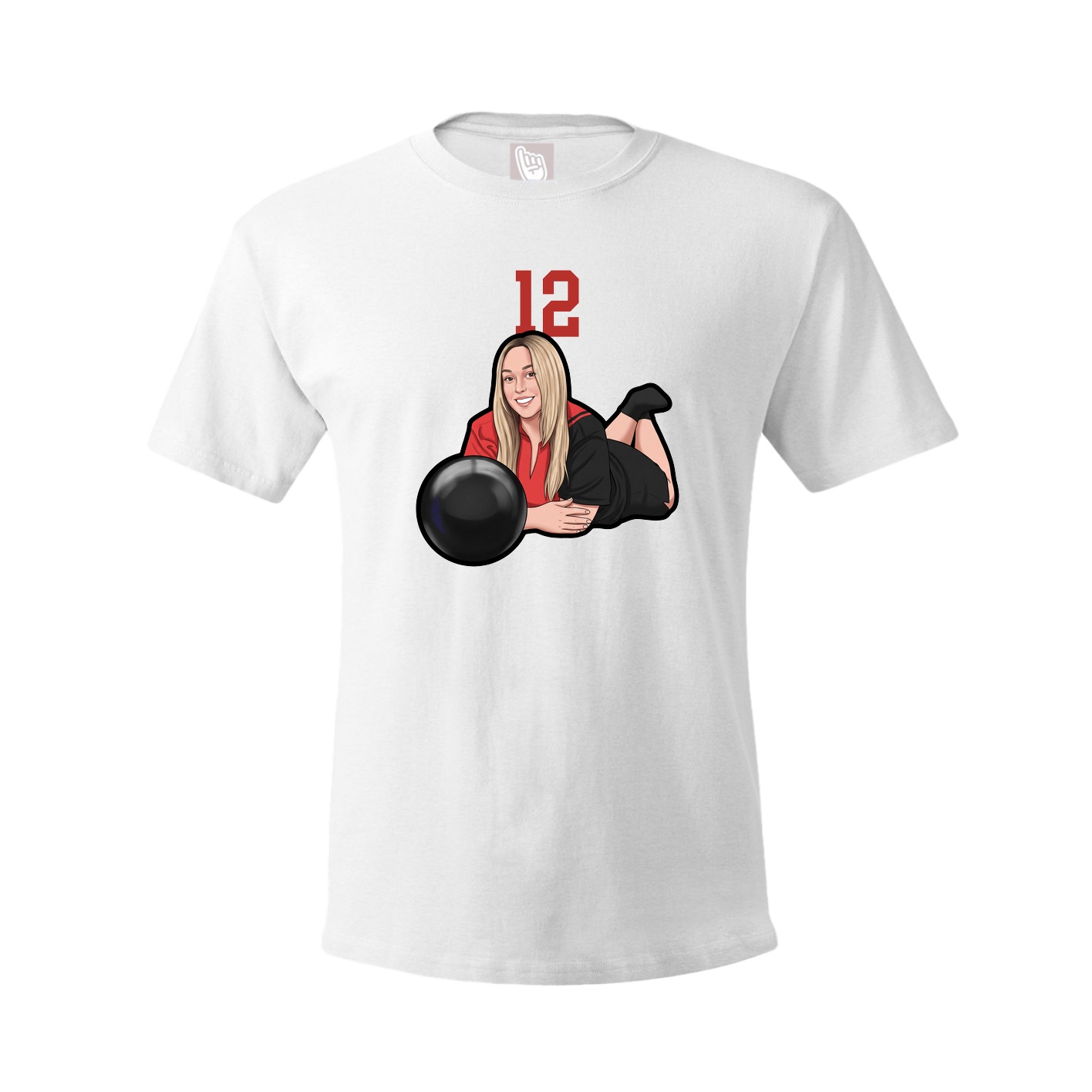 Tee — Number Top in White