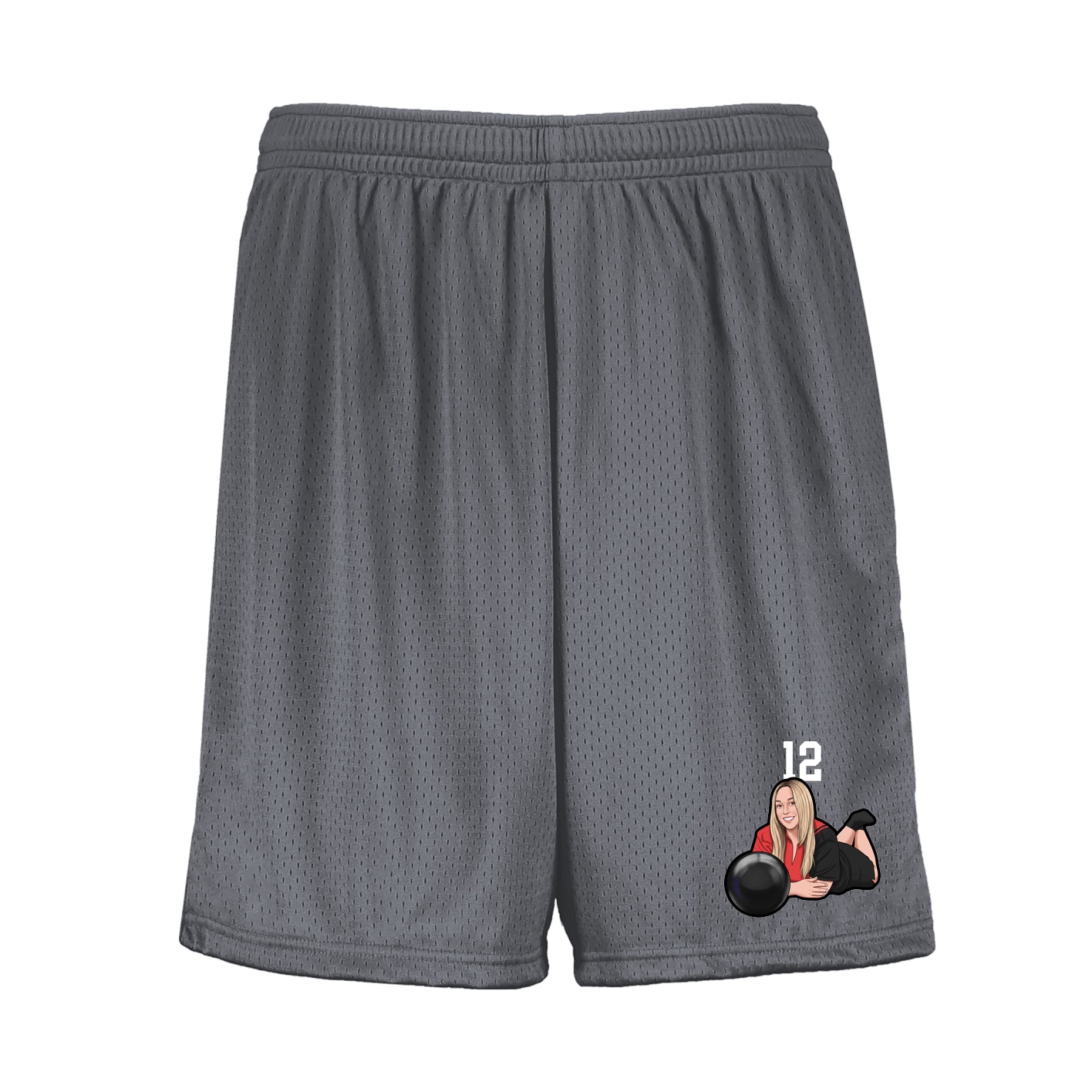 Shorts — Number Top in Grey