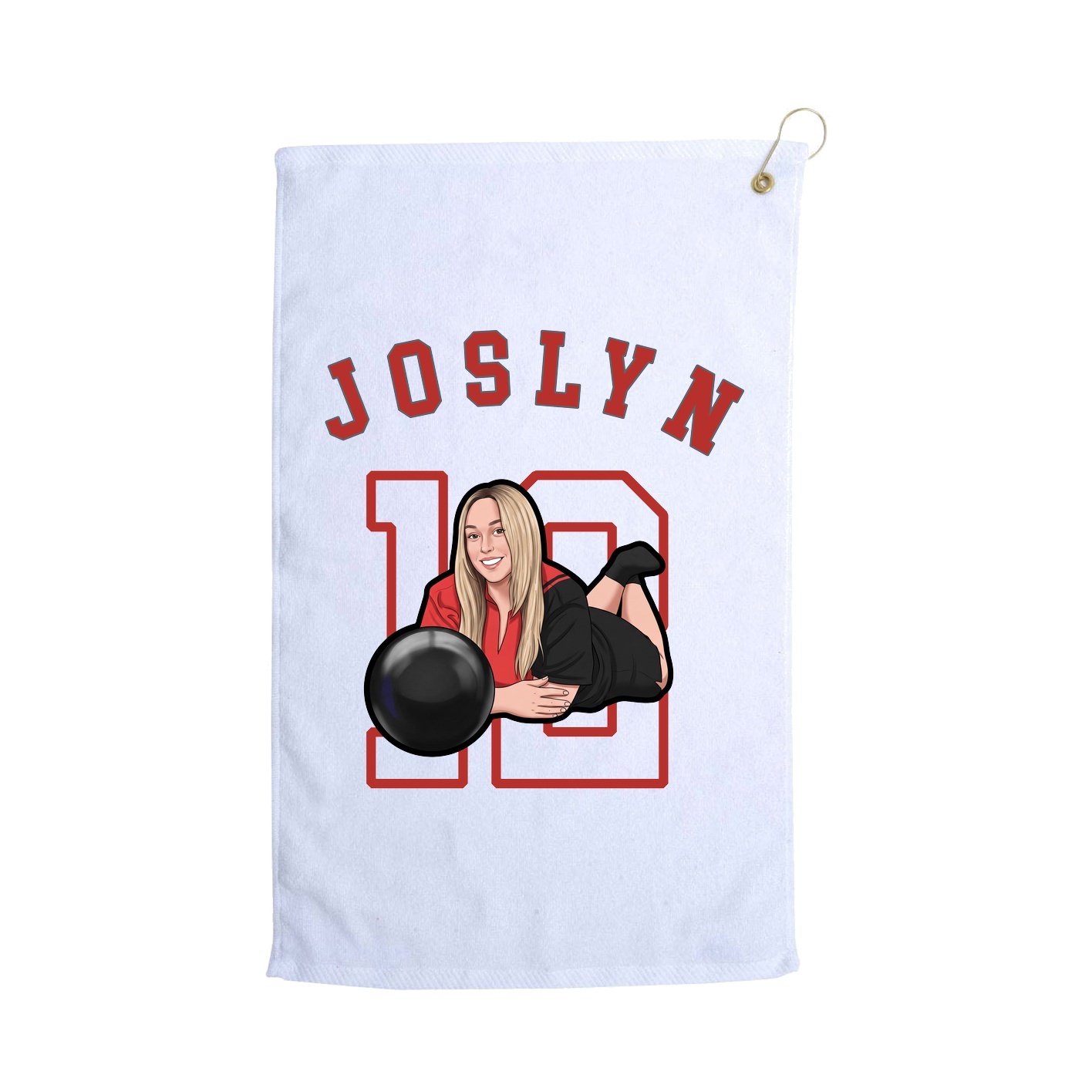 Golf Towel — Shirsey Arch in White