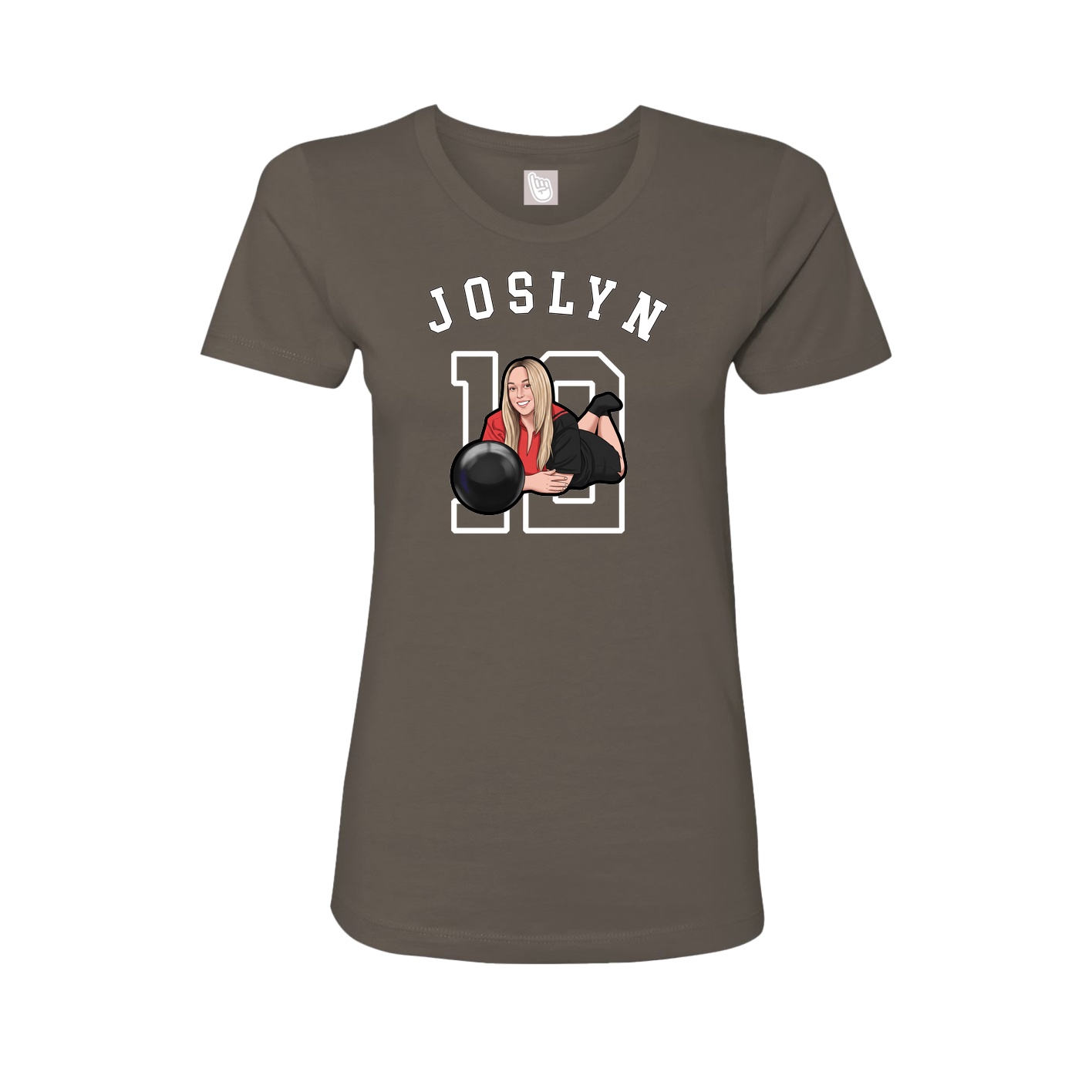 Fitted Women's Tee — Shirsey Arch in Grey