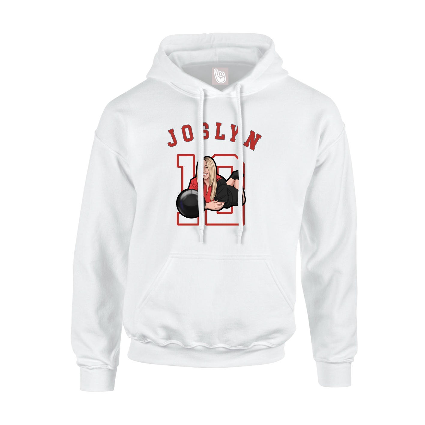 Youth Hoodie — Shirsey Arch in White
