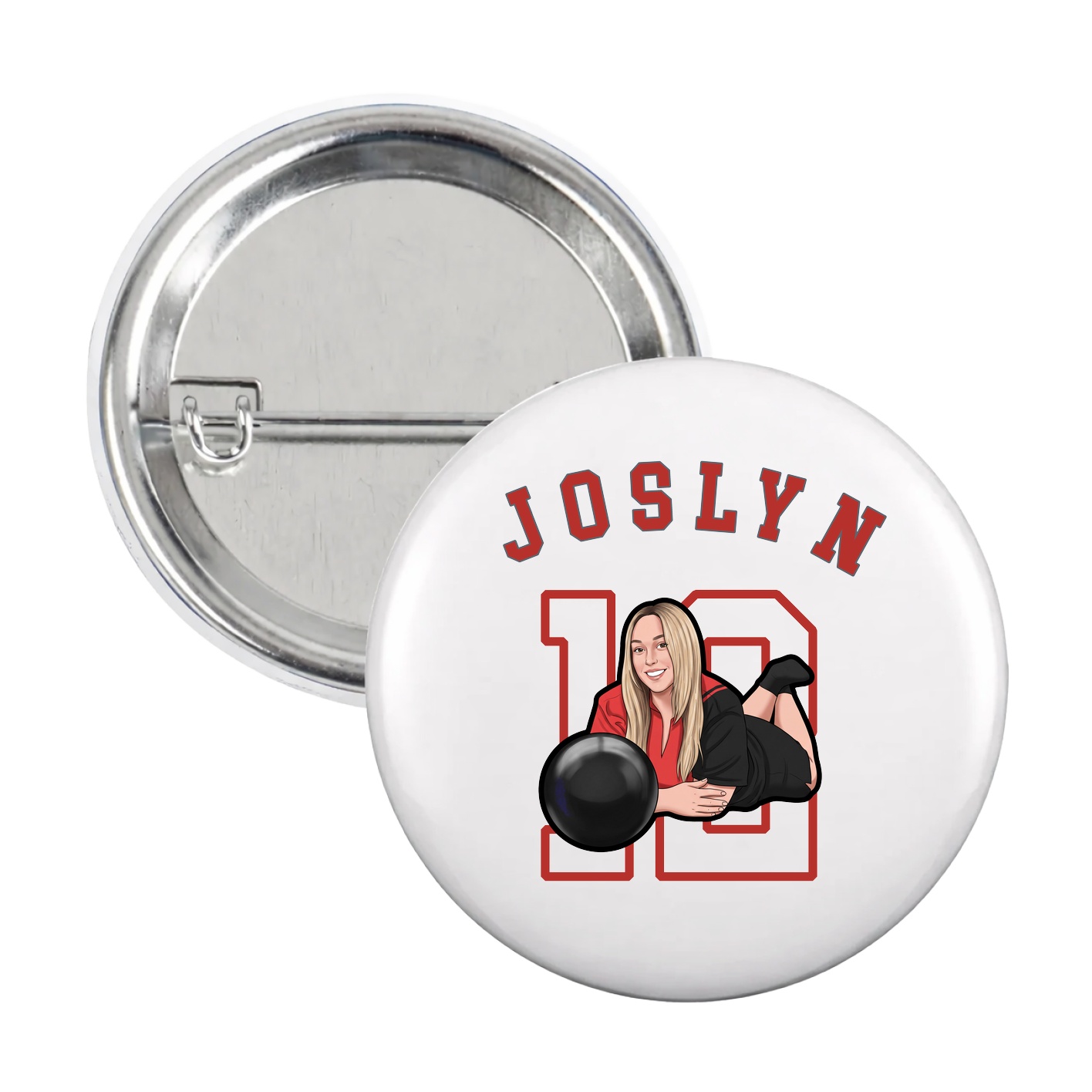 Game Day Button — Shirsey Arch in White