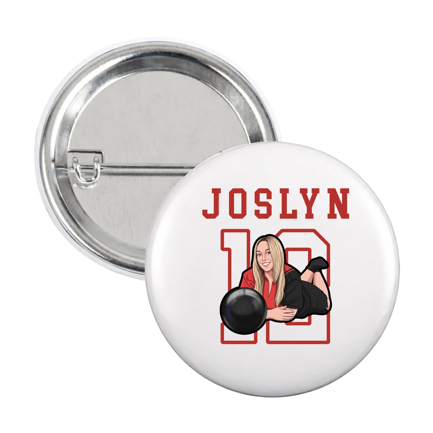 Game Day Button — Shirsey in White