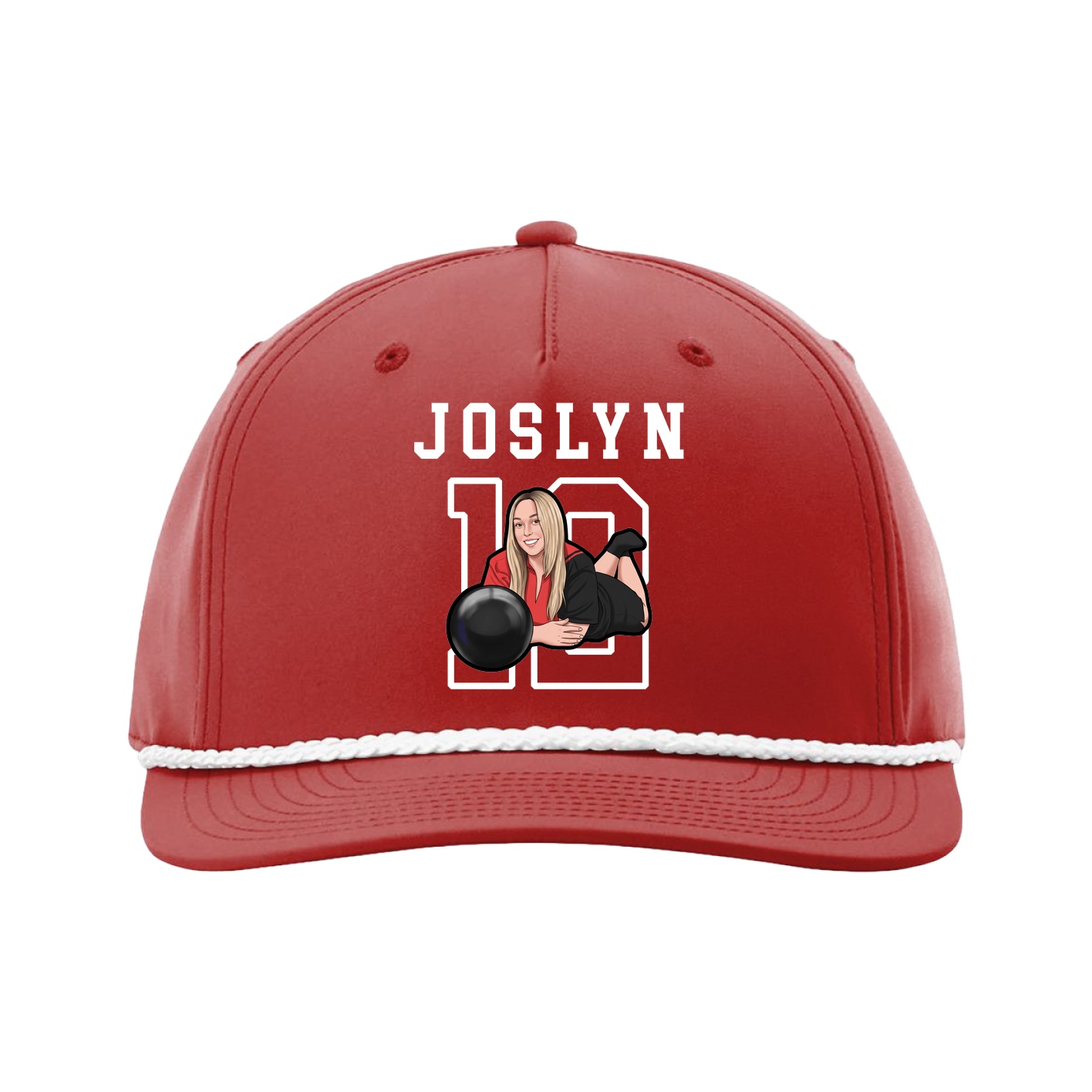 Five-Panel Classic Rope Cap — Shirsey in Red