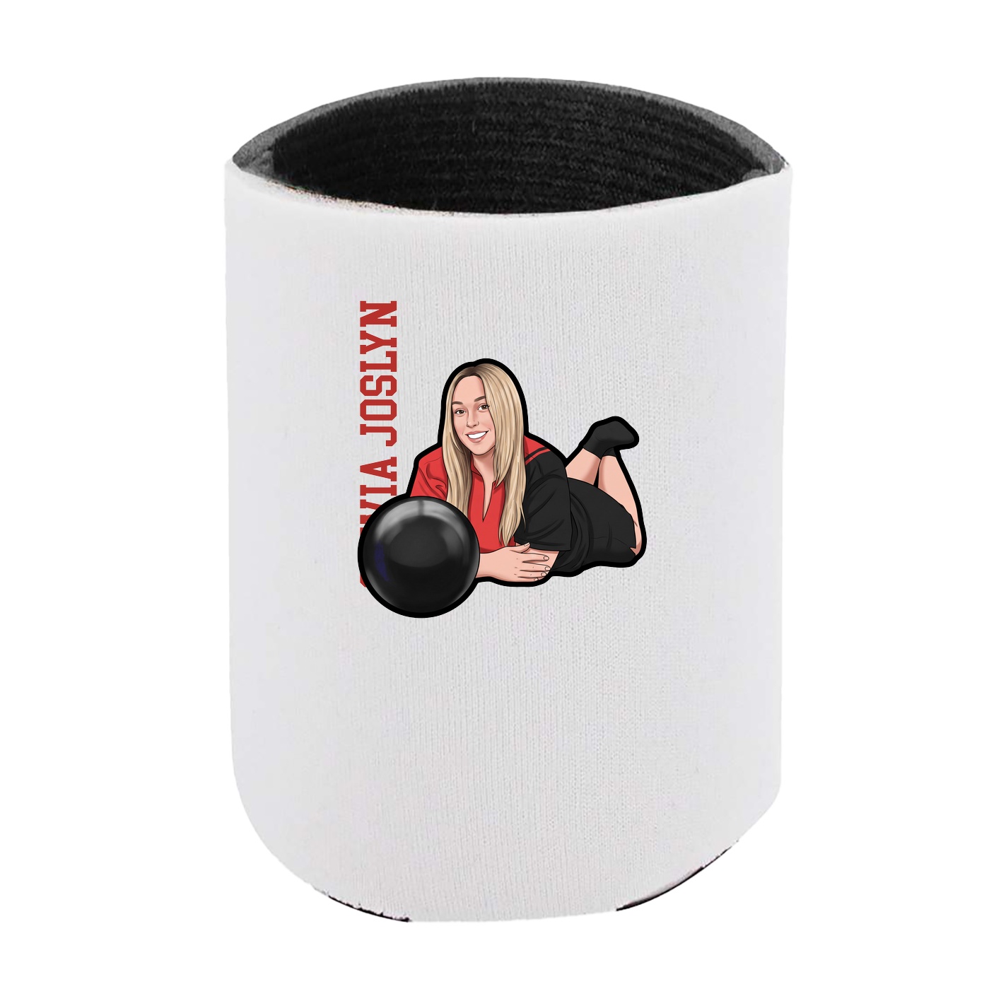 Can Holder — Name Vertical in White