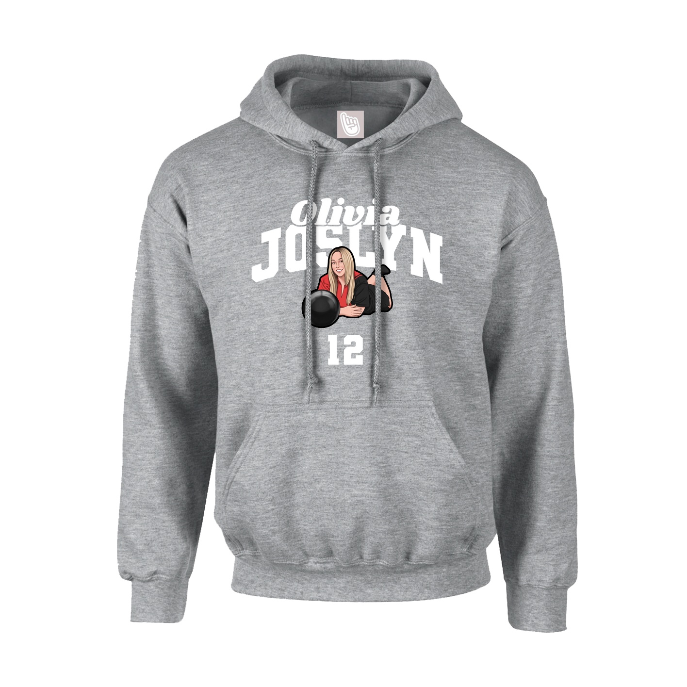 Hoodie — Signature Arch in Grey
