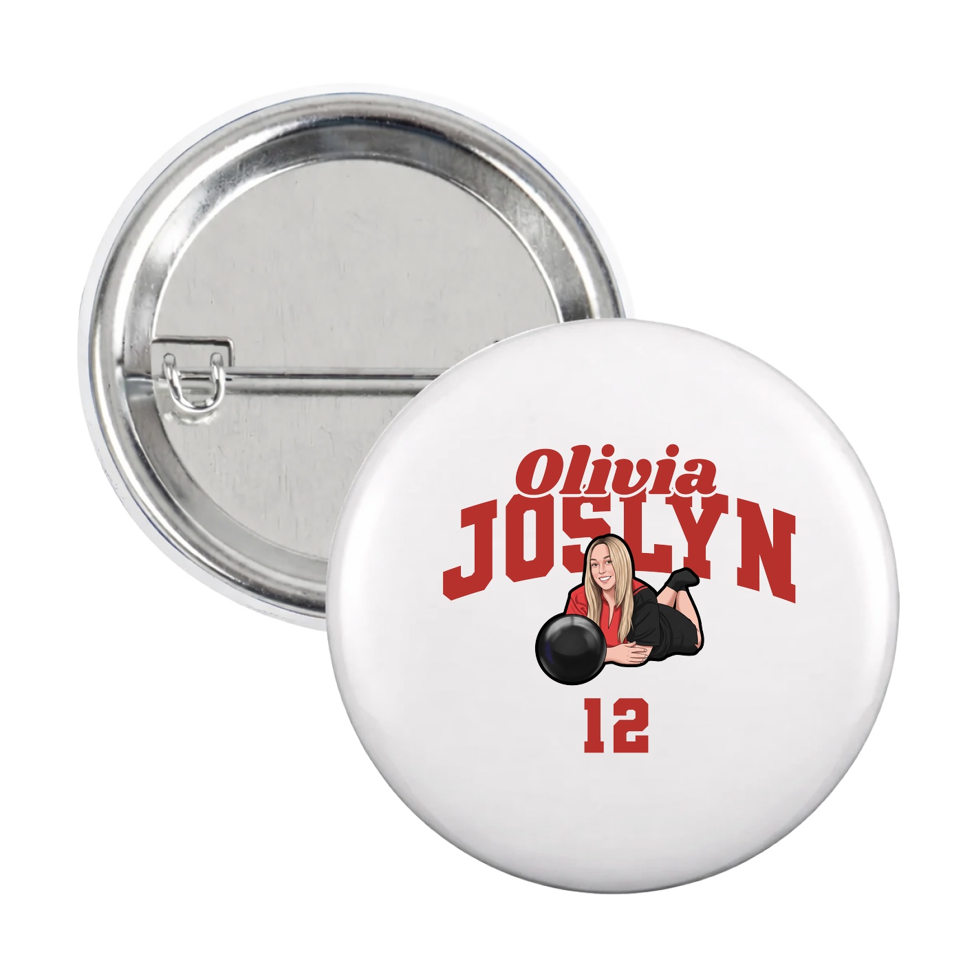 Game Day Button — Signature Arch in White