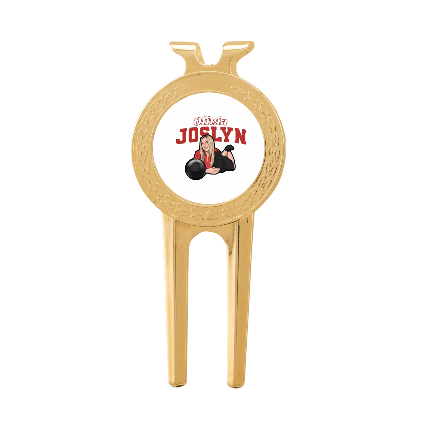 Divot Tool with Ball Marker — Name Arch in Classic