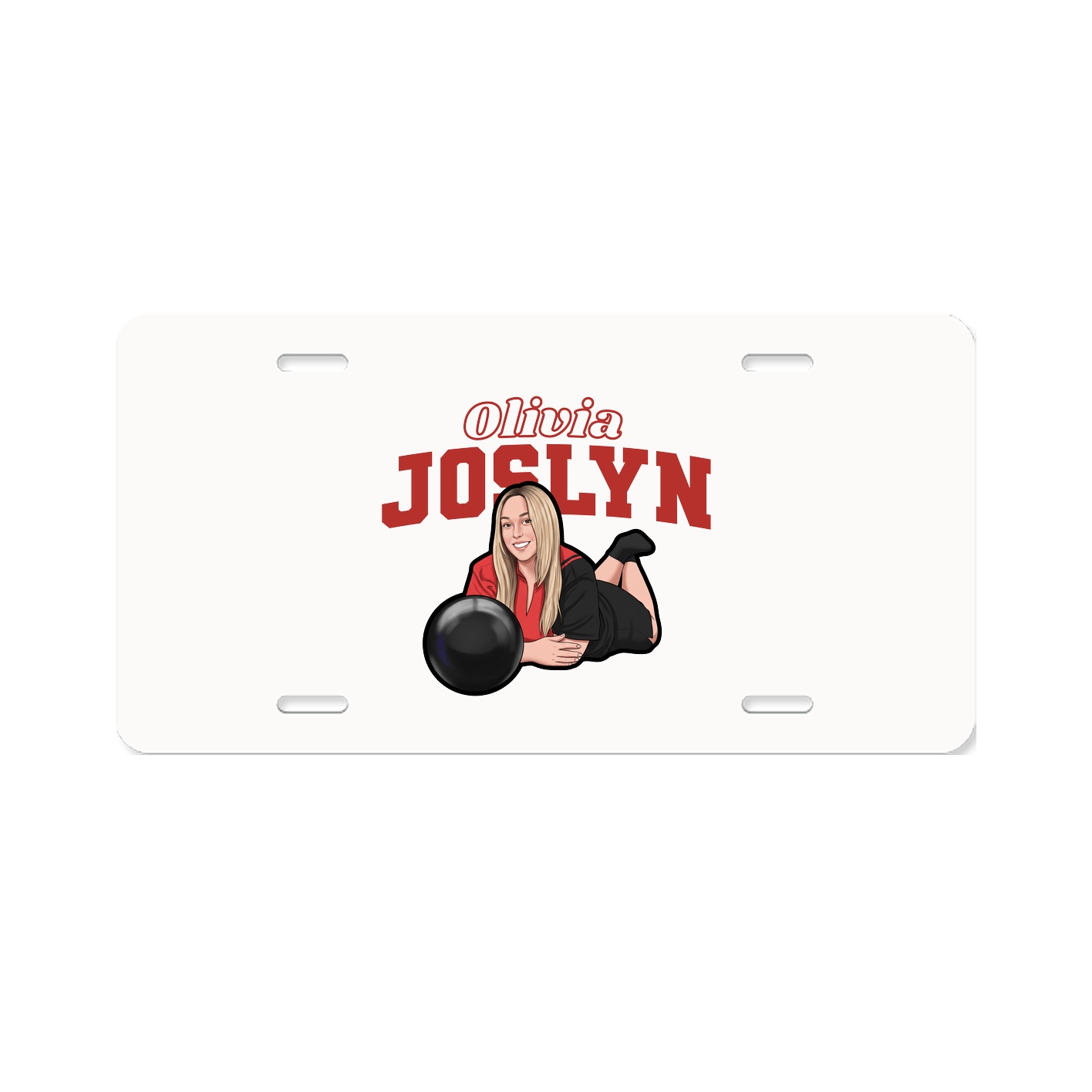 License Plate — Name Arch in Classic