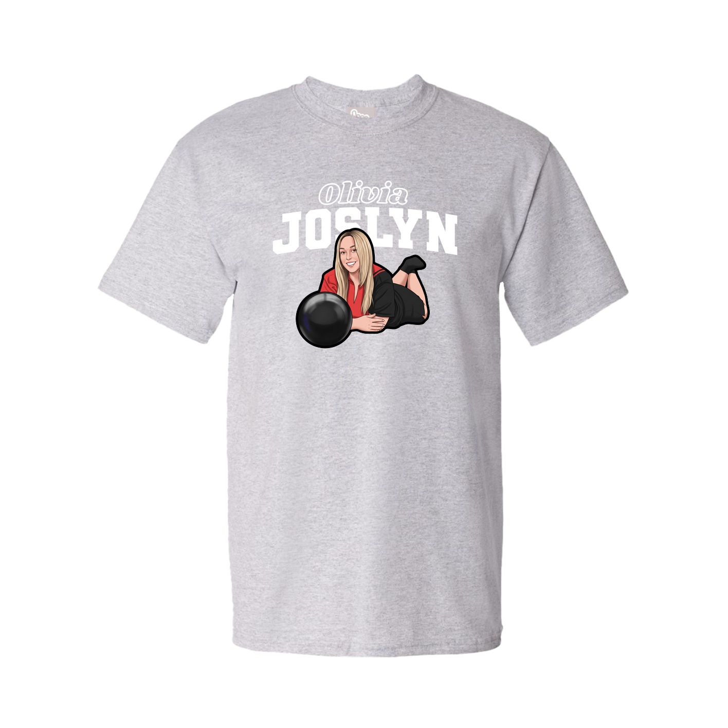 Youth Tee — Name Arch in Grey