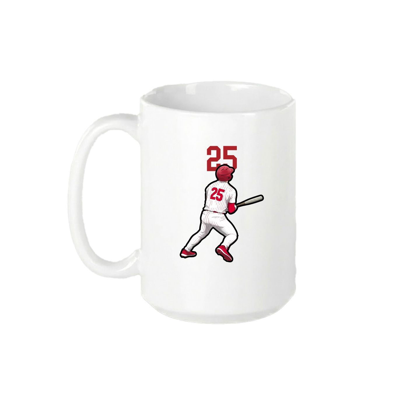 15oz Coffee Mug — Number Top in White