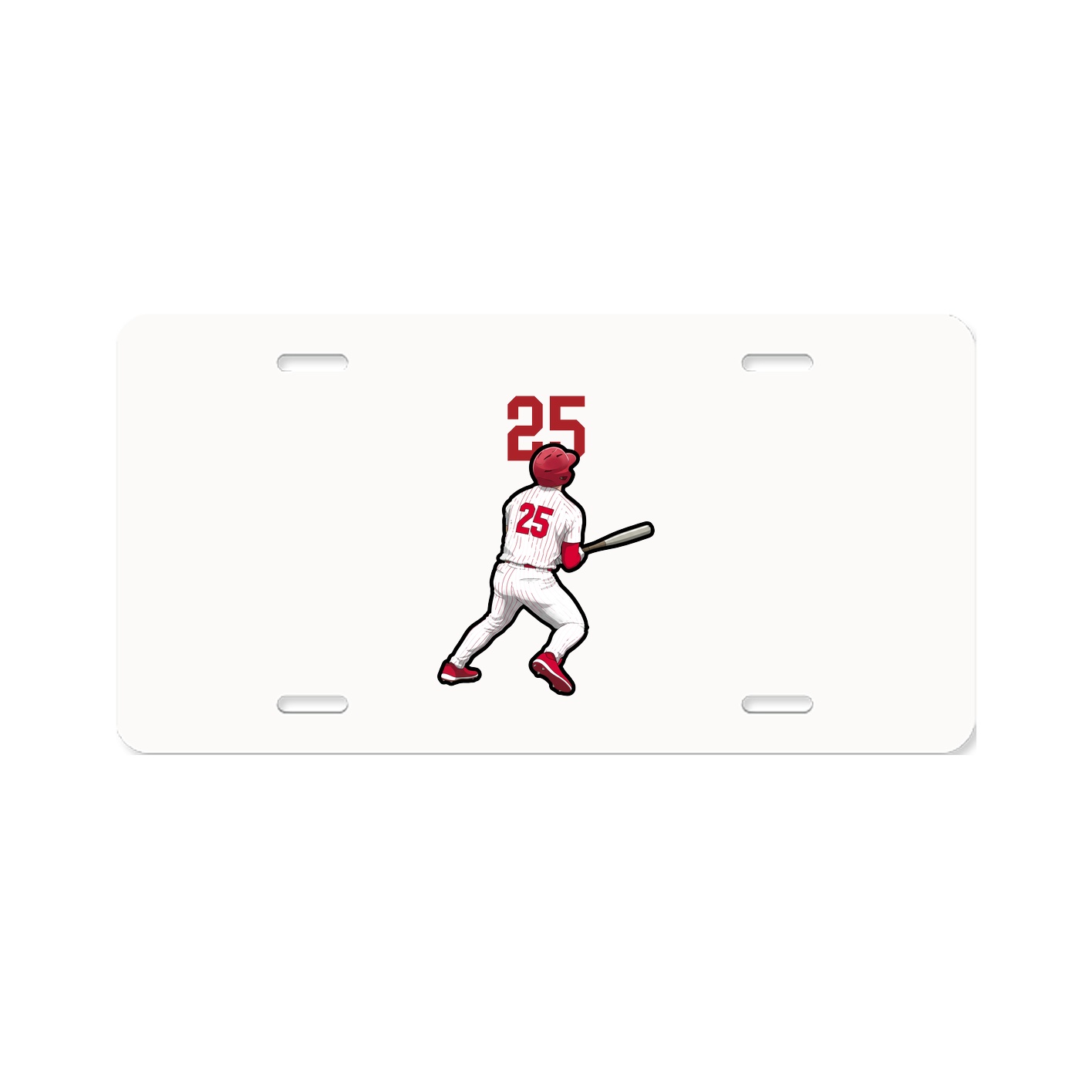 License Plate — Number Top in Classic