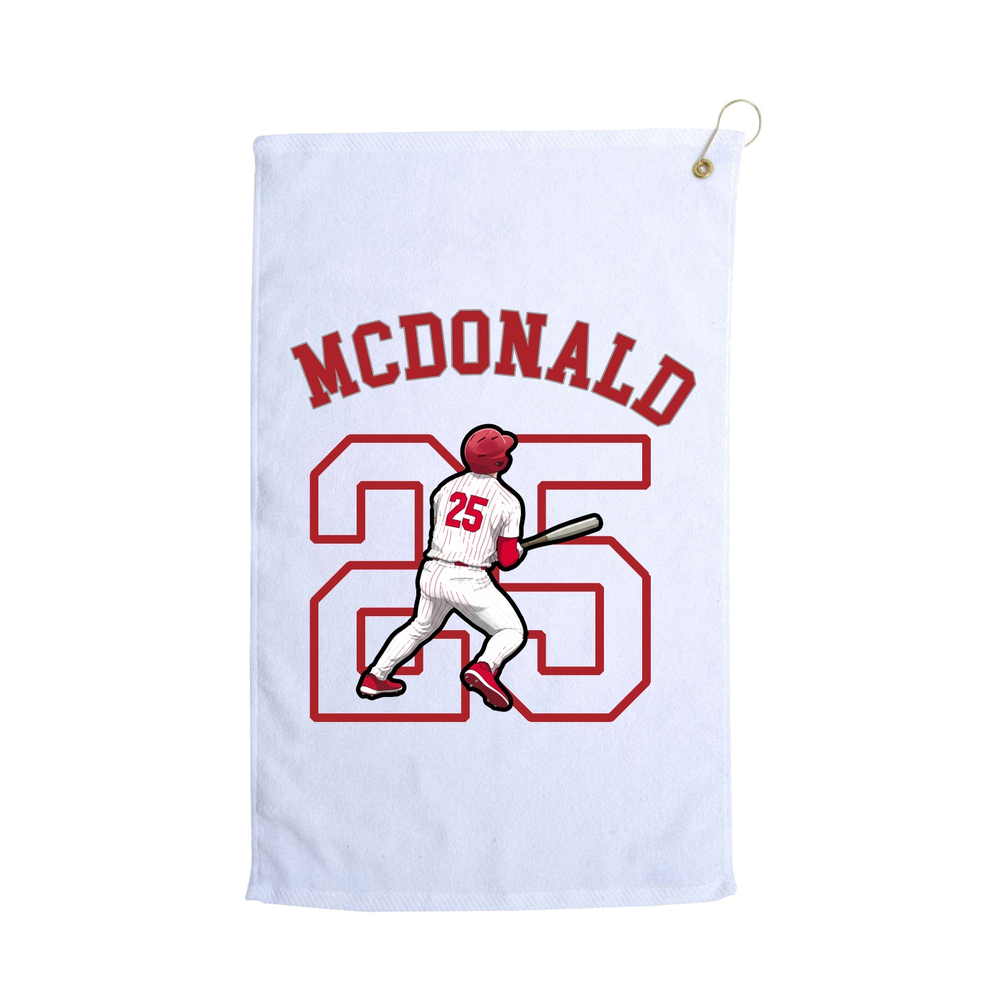 Golf Towel — Shirsey Arch in White