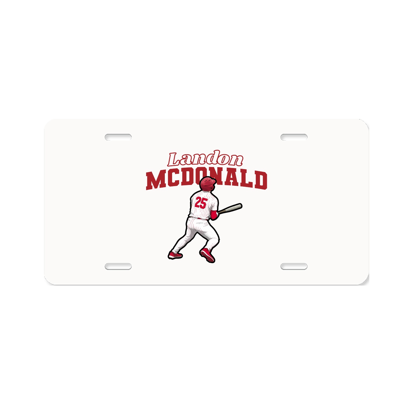 License Plate — Name Arch in Classic